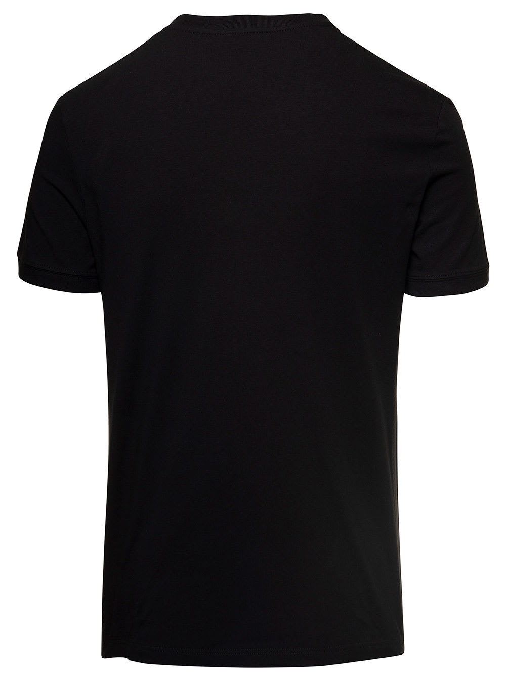 Dolce & Gabbana Crown And Laurel Patch Crewneck T-shirt In Black
