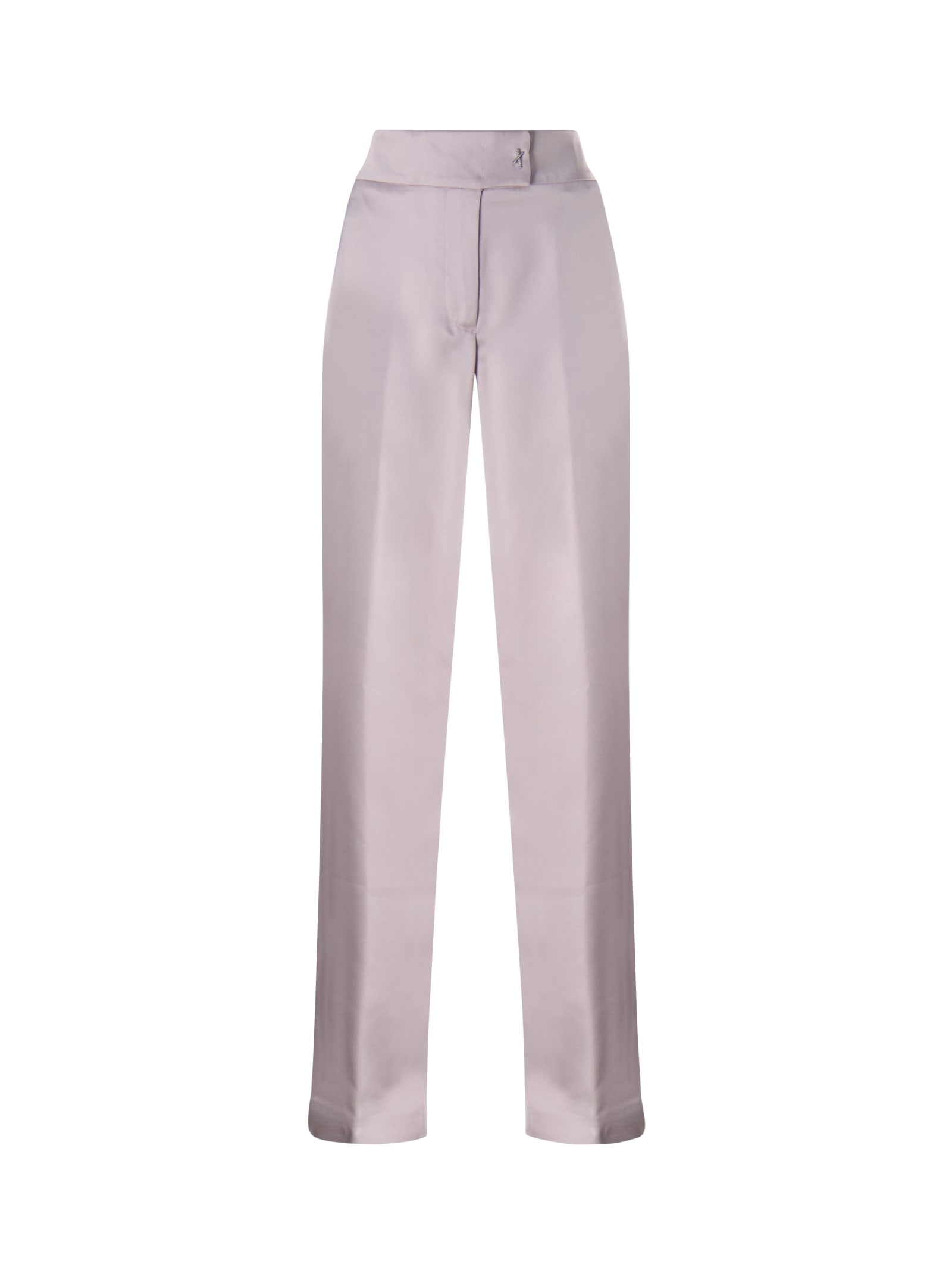 Trousers In Semi-gloss Fabric