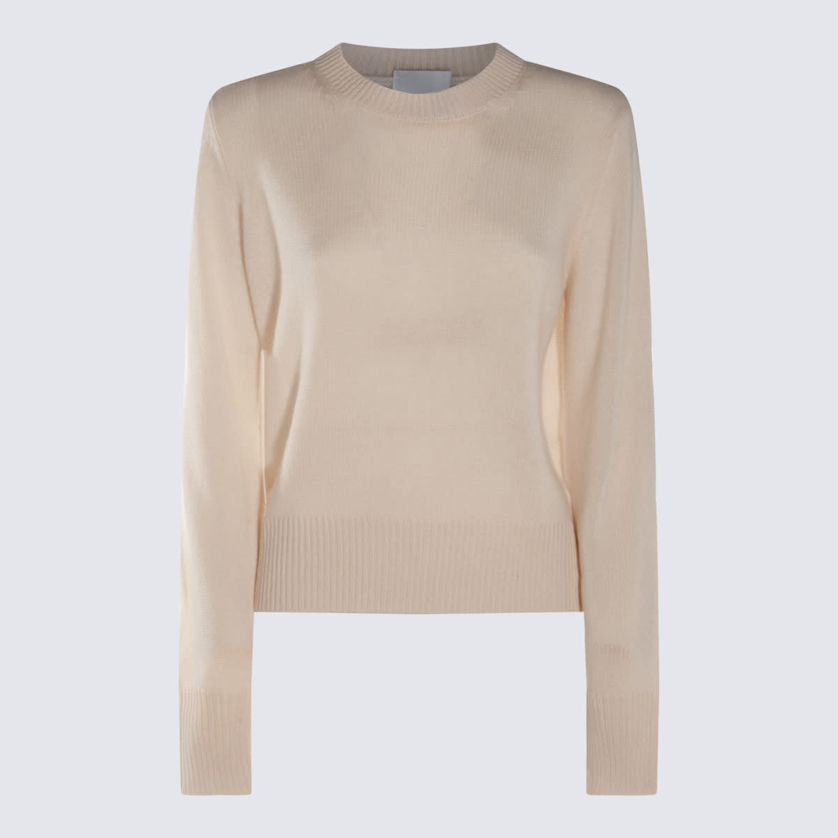 Shop Allude Ecru Wool Knitwear In Beige