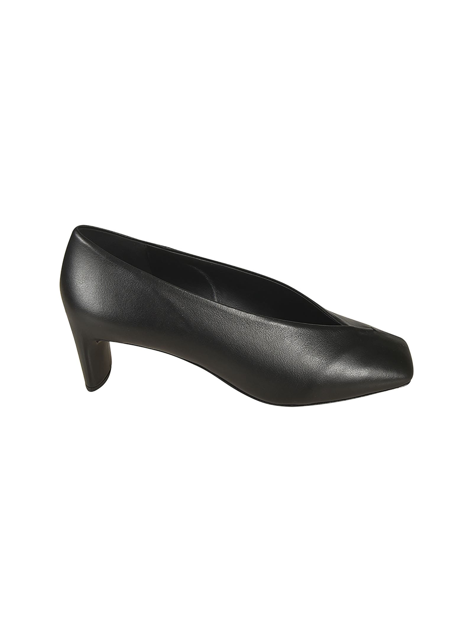 Square Toe Slide-on Pumps
