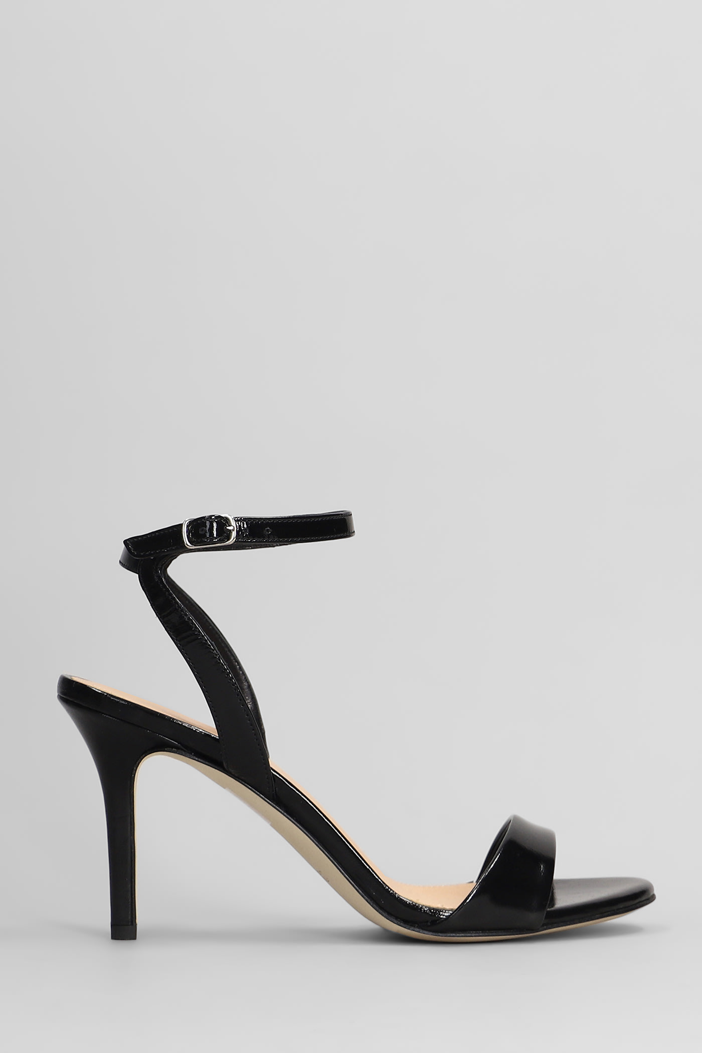 Sandals In Black Leather