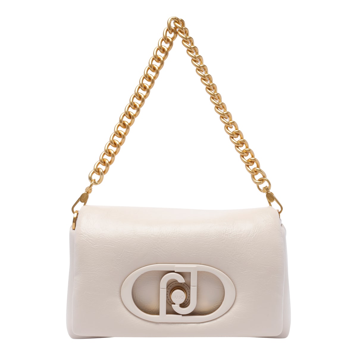 Shop Liu •jo Logo Crossbody Bag In White