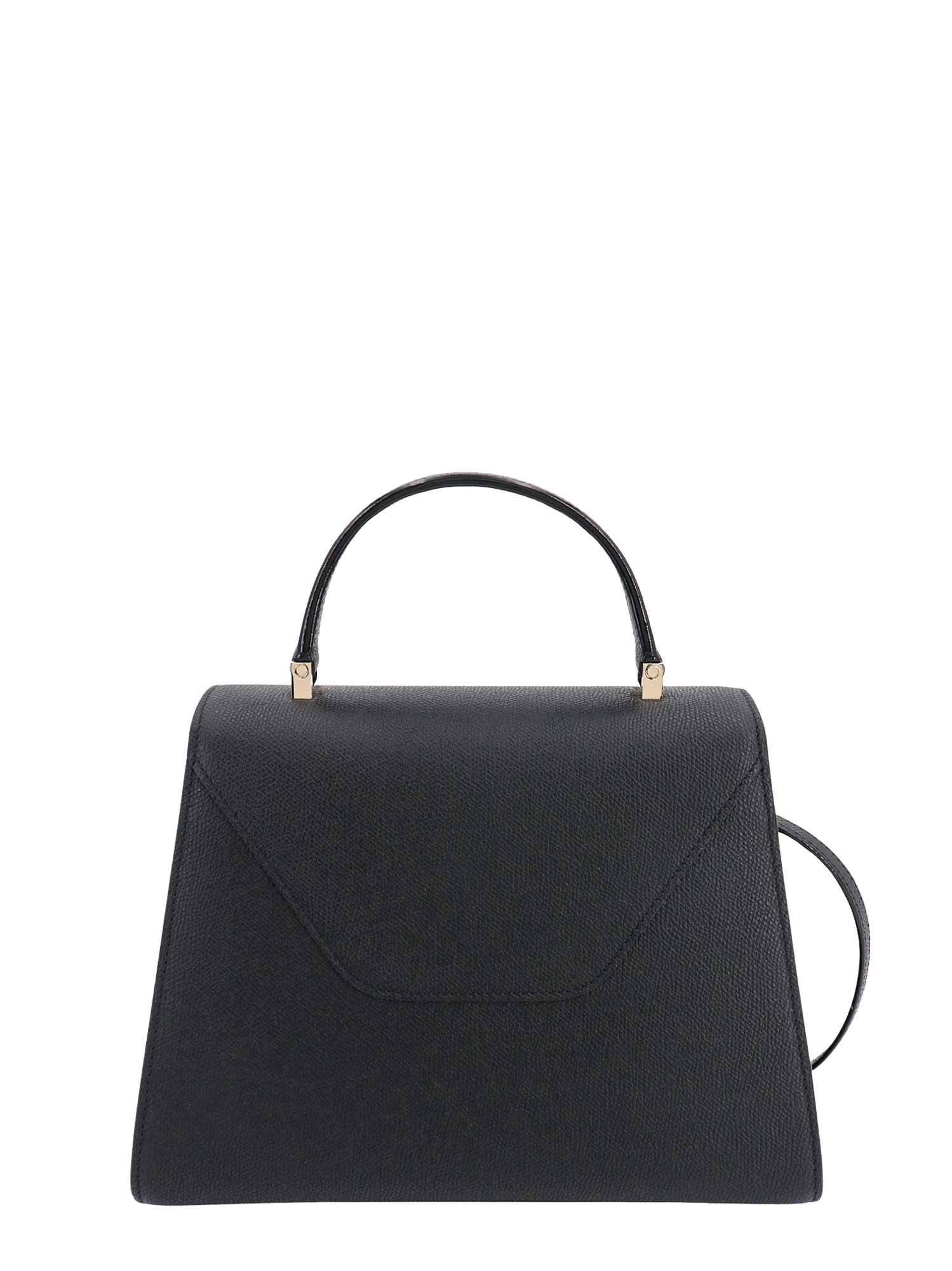 Shop Valextra Handbag In Black