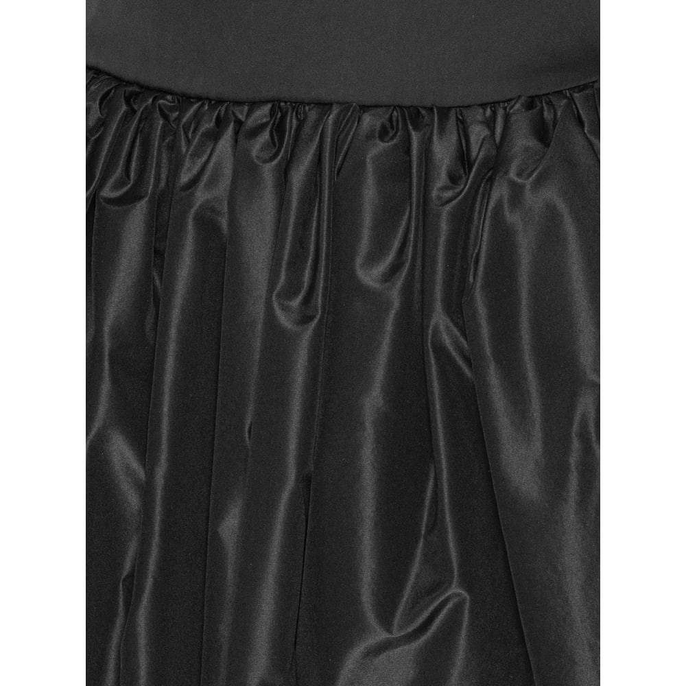 Rotate Birger Christensen Satin Taffeta Maxi Dress In Black