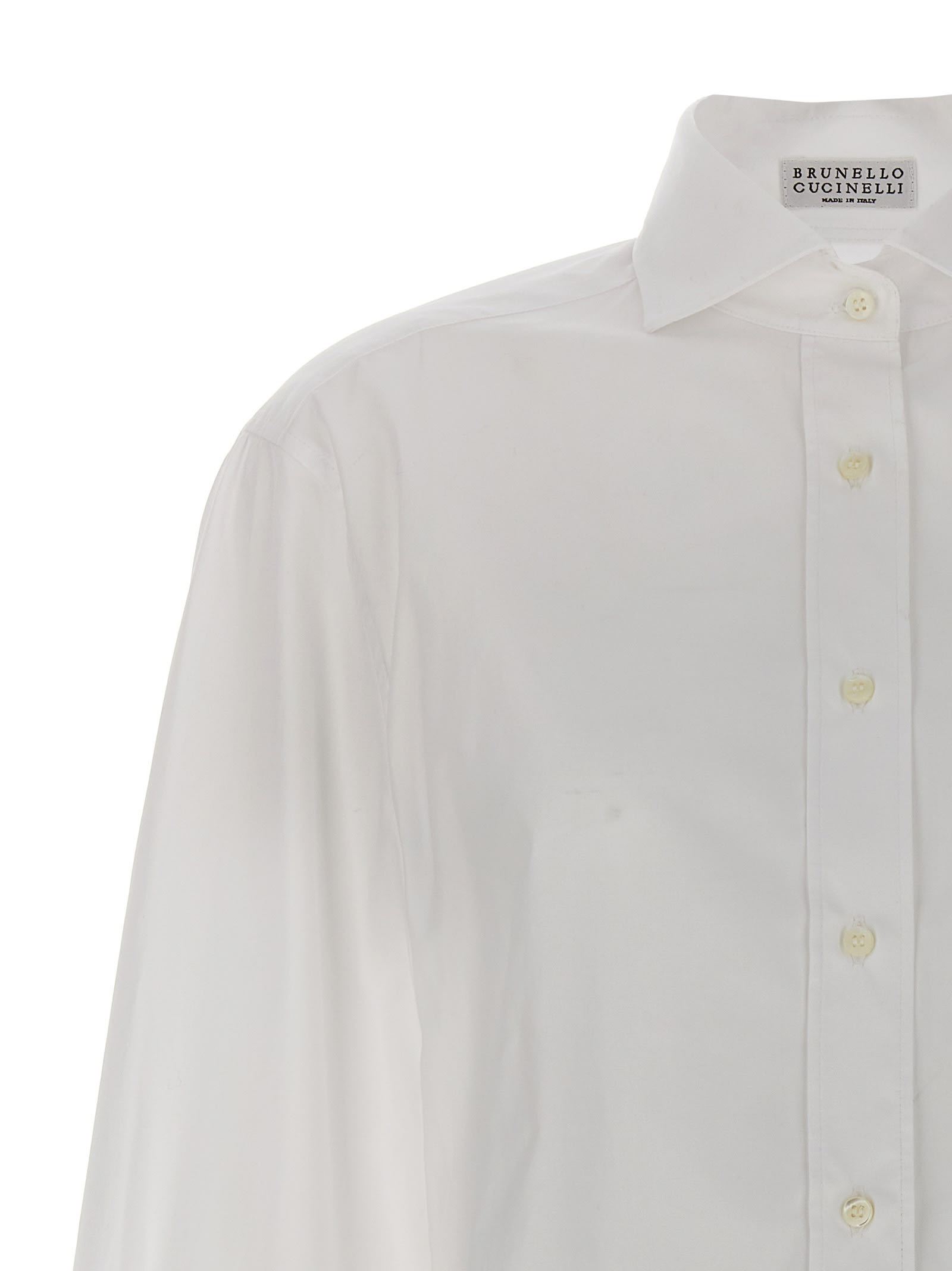 Shop Brunello Cucinelli Monile Shirt In White
