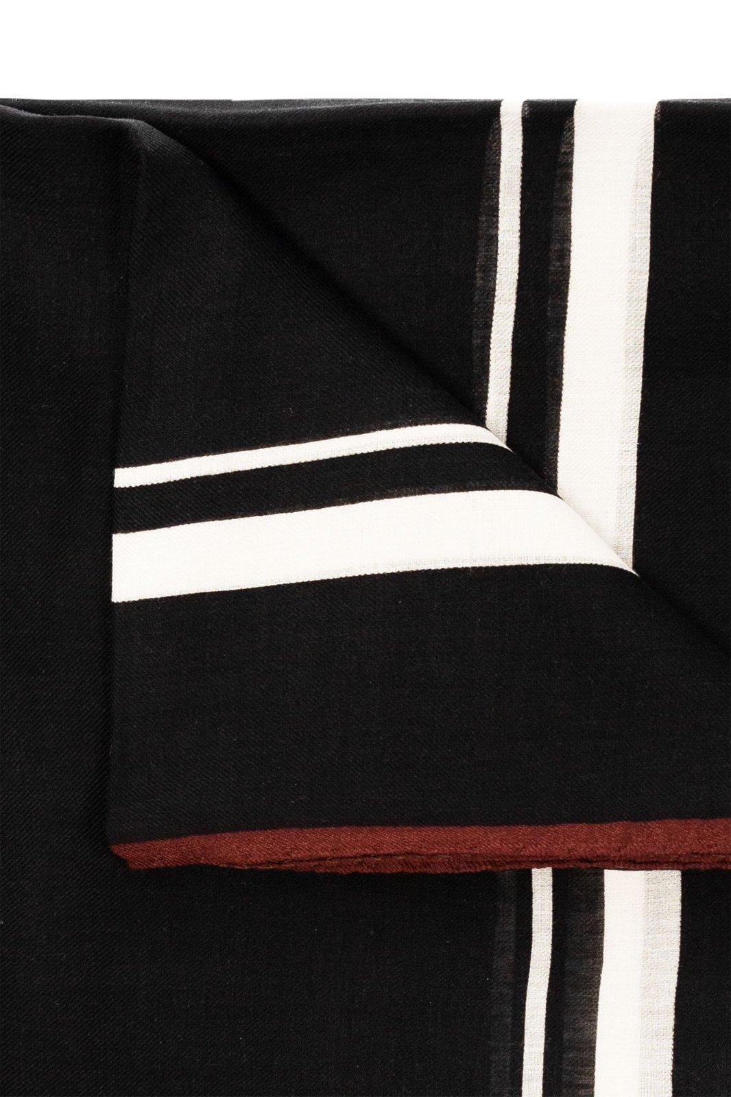 Saint Laurent Leopard Print Square Scarf In Black/multicolor