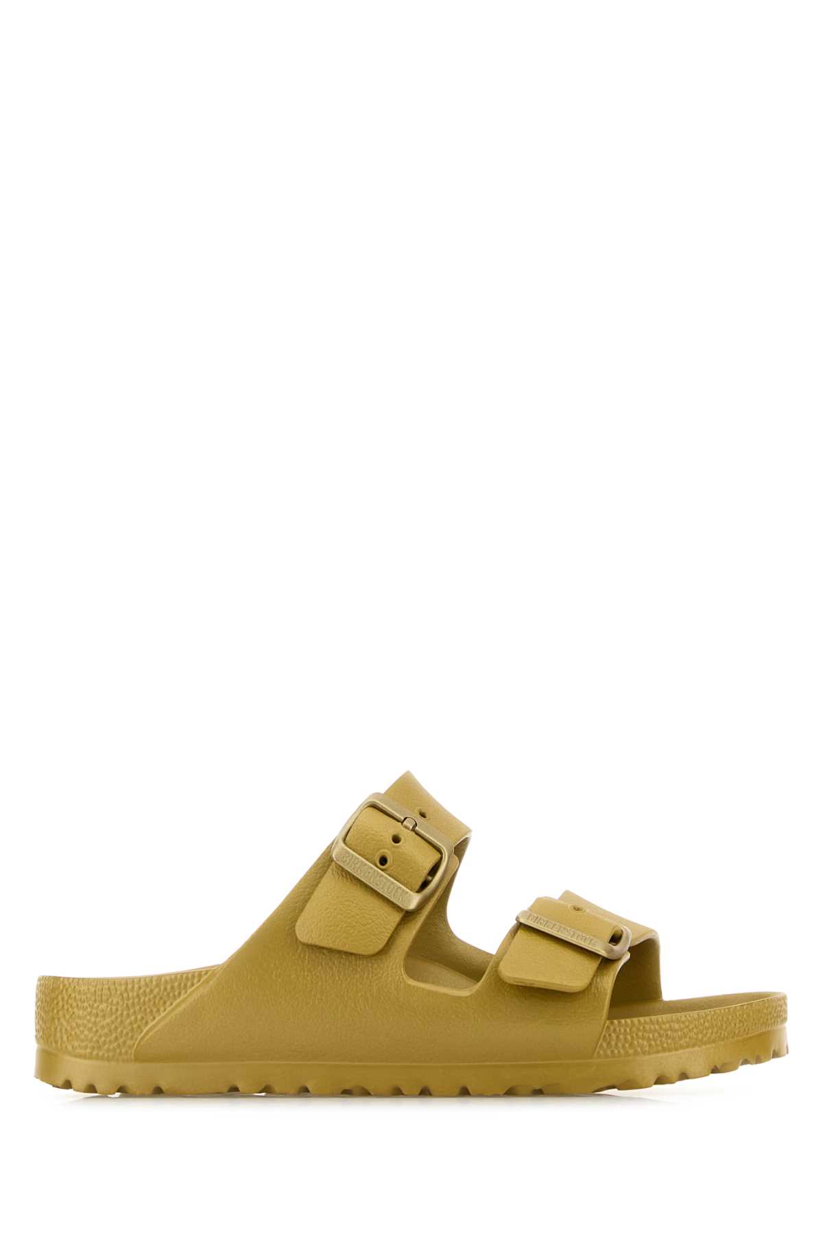 BIRKENSTOCK GOLD RUBBER ARIZONA SLIPPERS