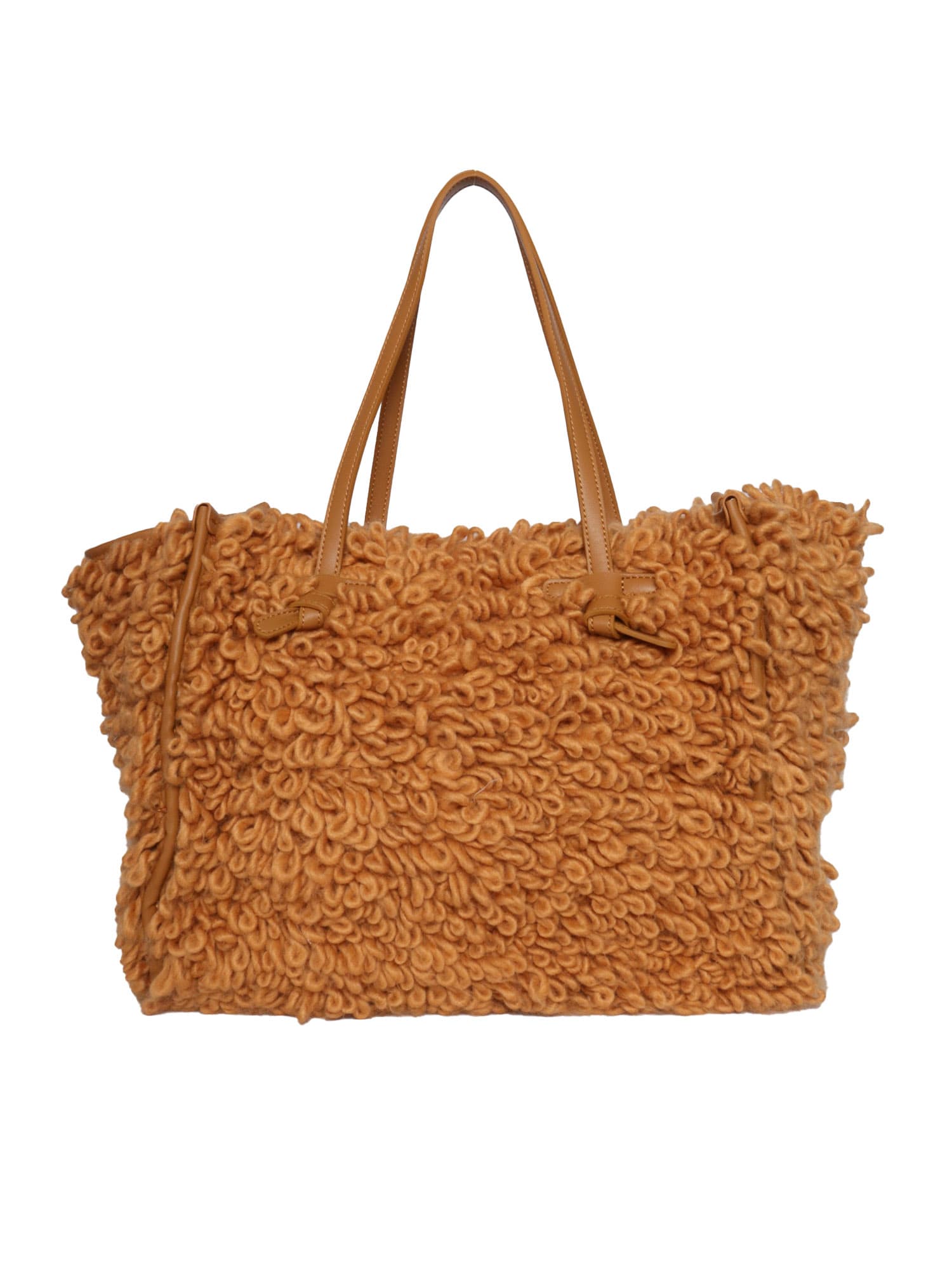 Gianni Chiarini Synthetic And Fabric Bag In Camel