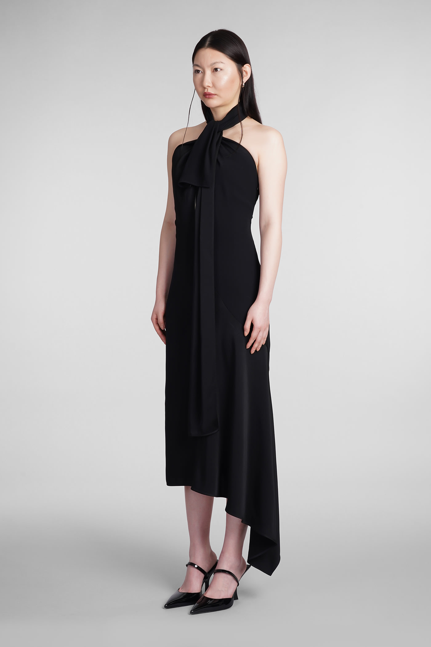 Shop Givenchy Dress In Black Acetate