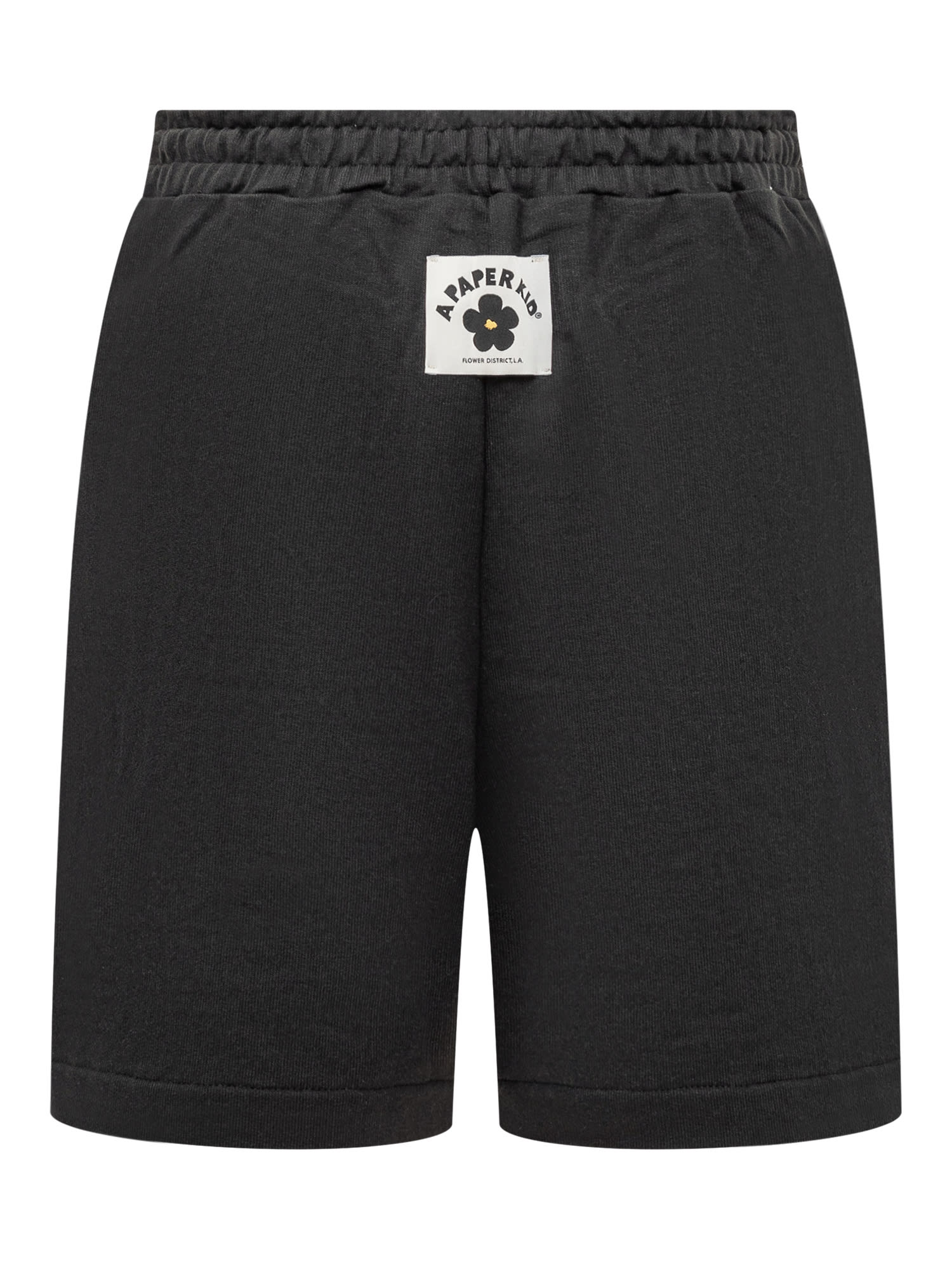 Shop A Paper Kid Sweat Short Pants With Darts. In Nero/black
