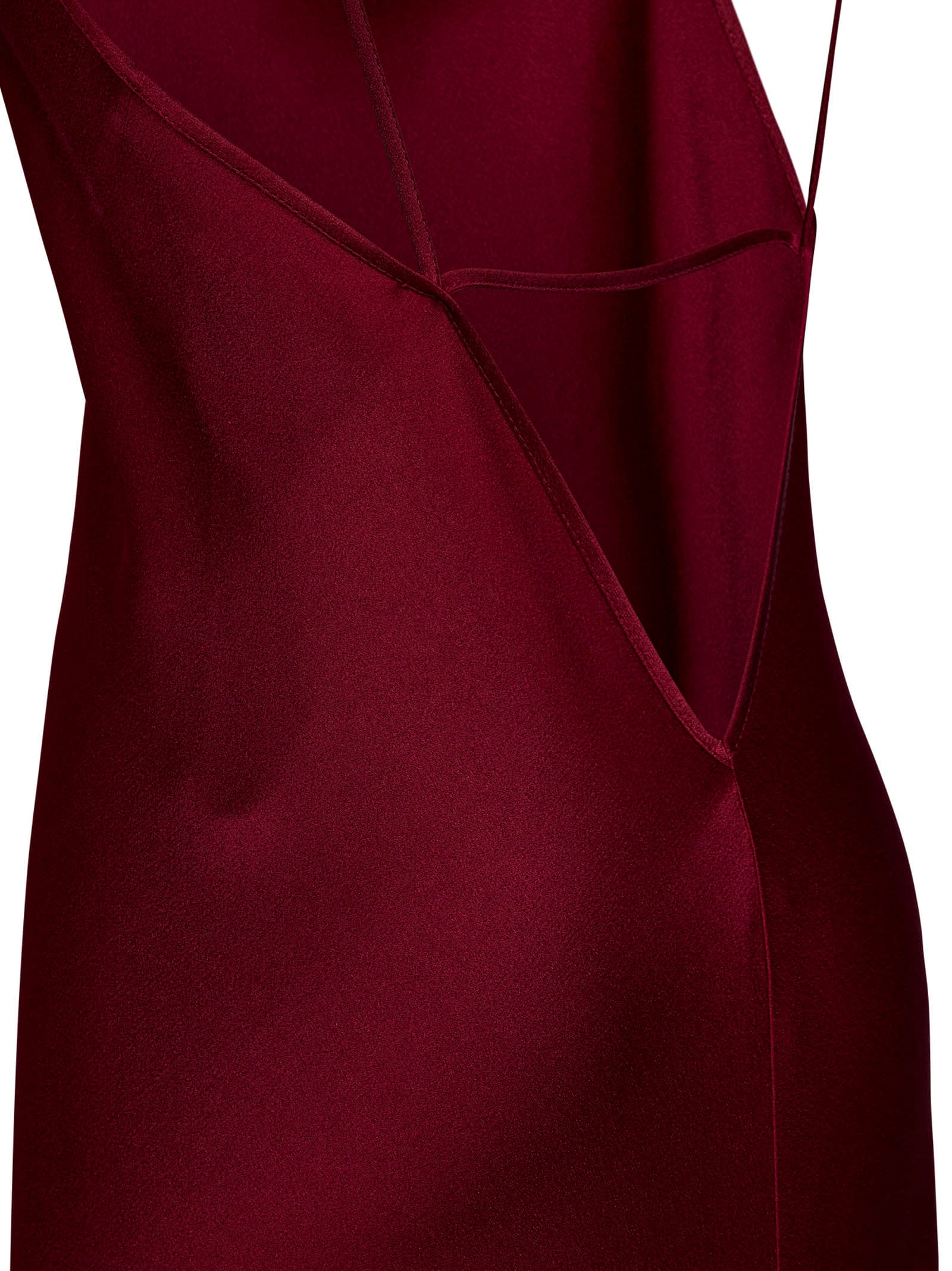 Shop Victoria Beckham Long Dress In Bordeaux