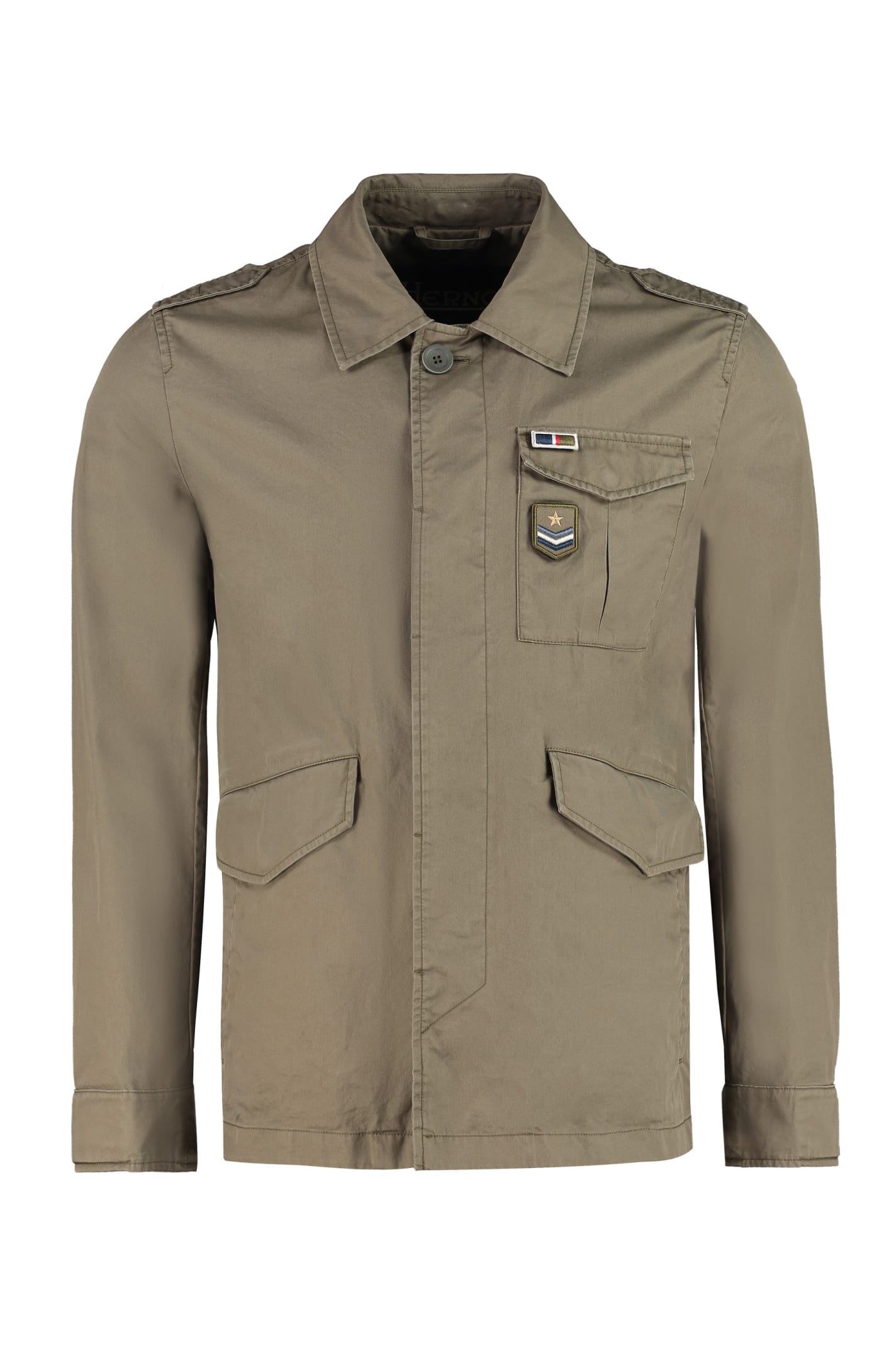 Herno Button-front Cotton Jacket