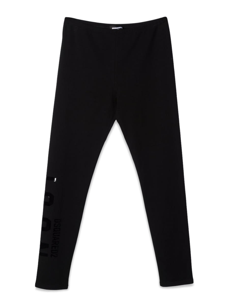 Dsquared2 Kids' Pantaloni In Black