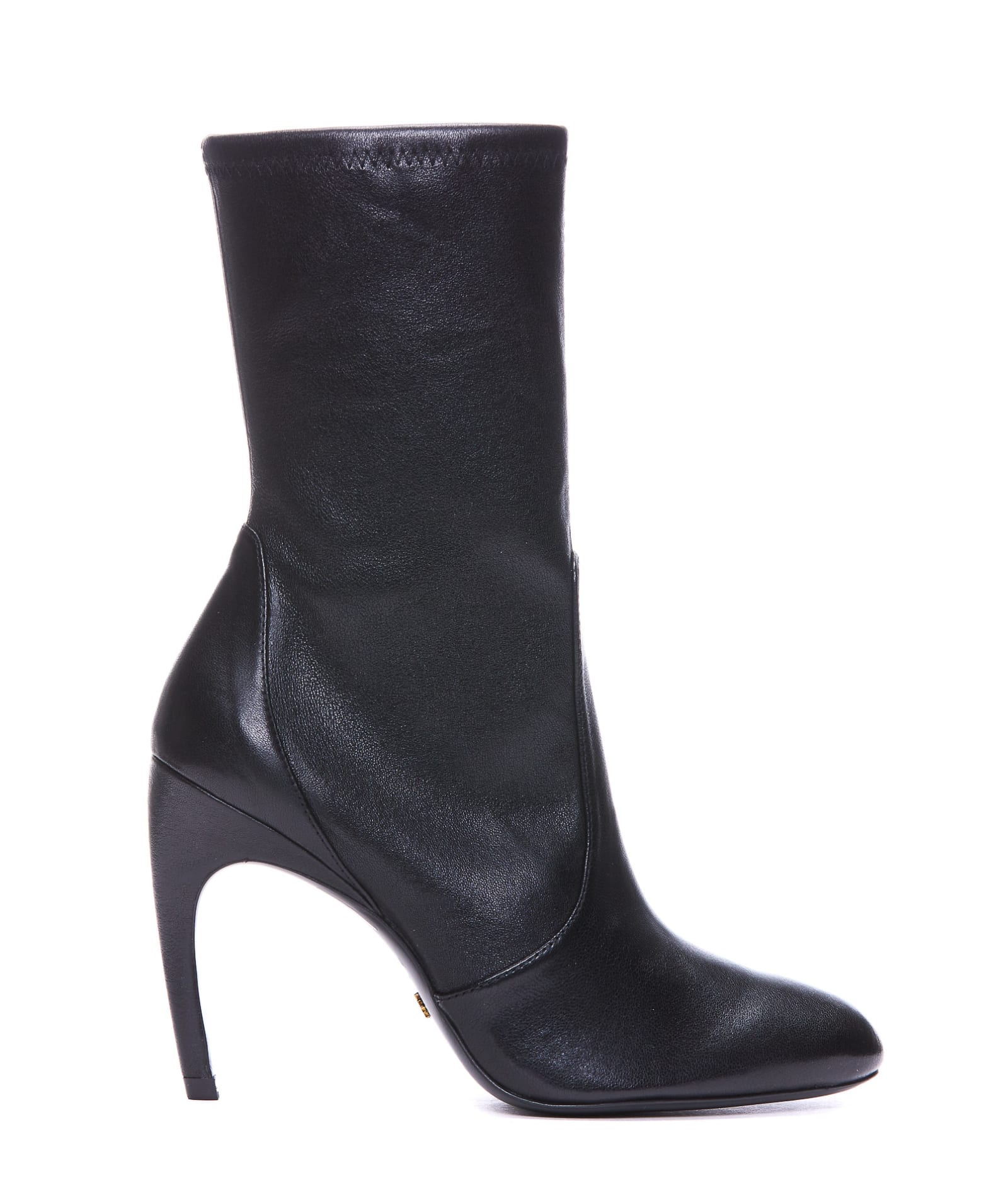 Stuart Weitzman Woman Ankle Boots Black Size 7.5 Leather In Black