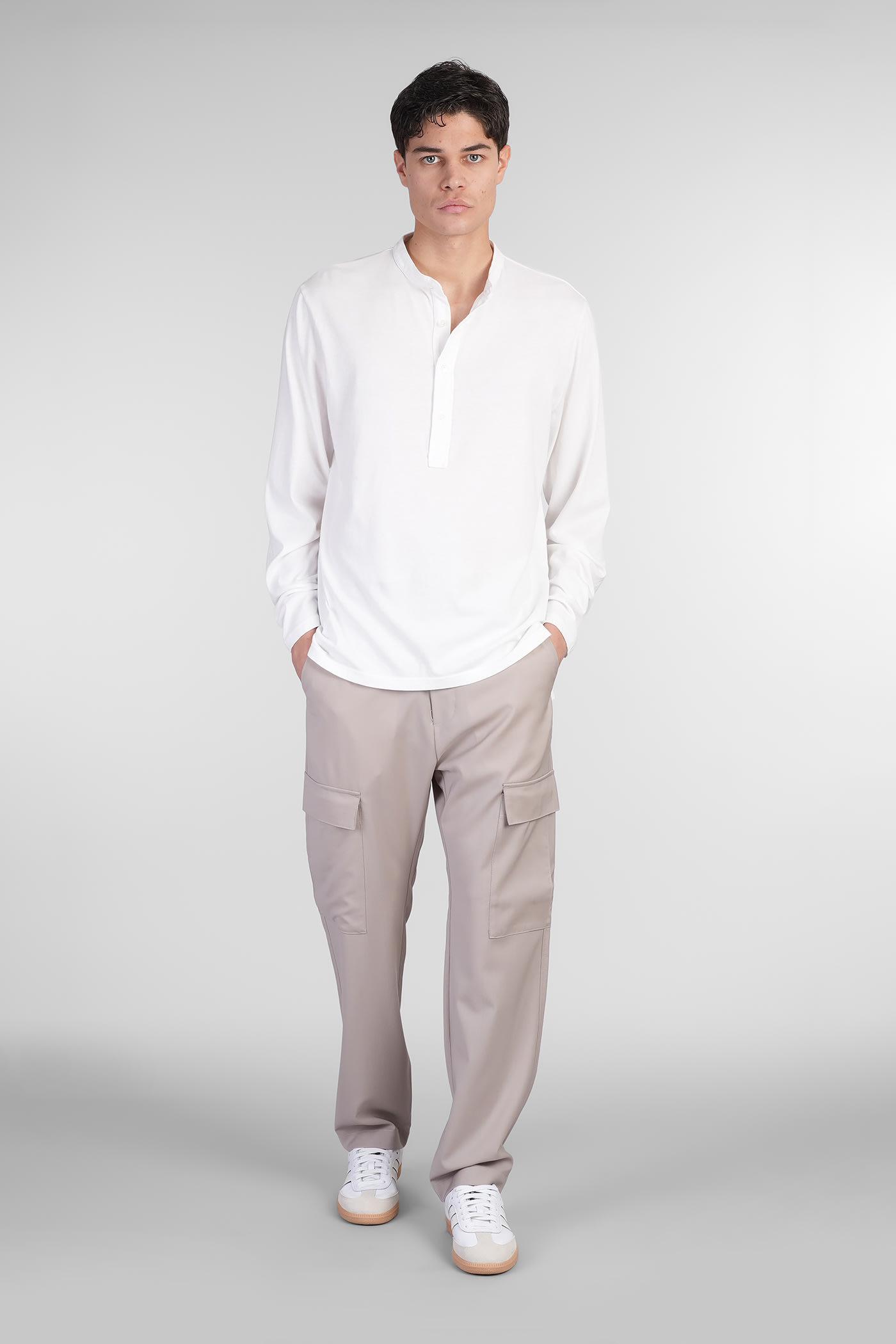 BARENA VENEZIA TAGIO PANTS IN BEIGE WOOL