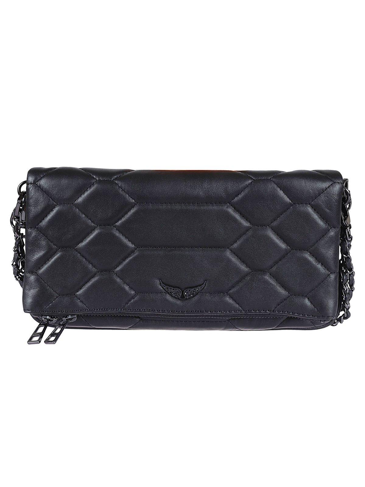 Zadig&Voltaire Rock Leather Clutch Bag - Farfetch