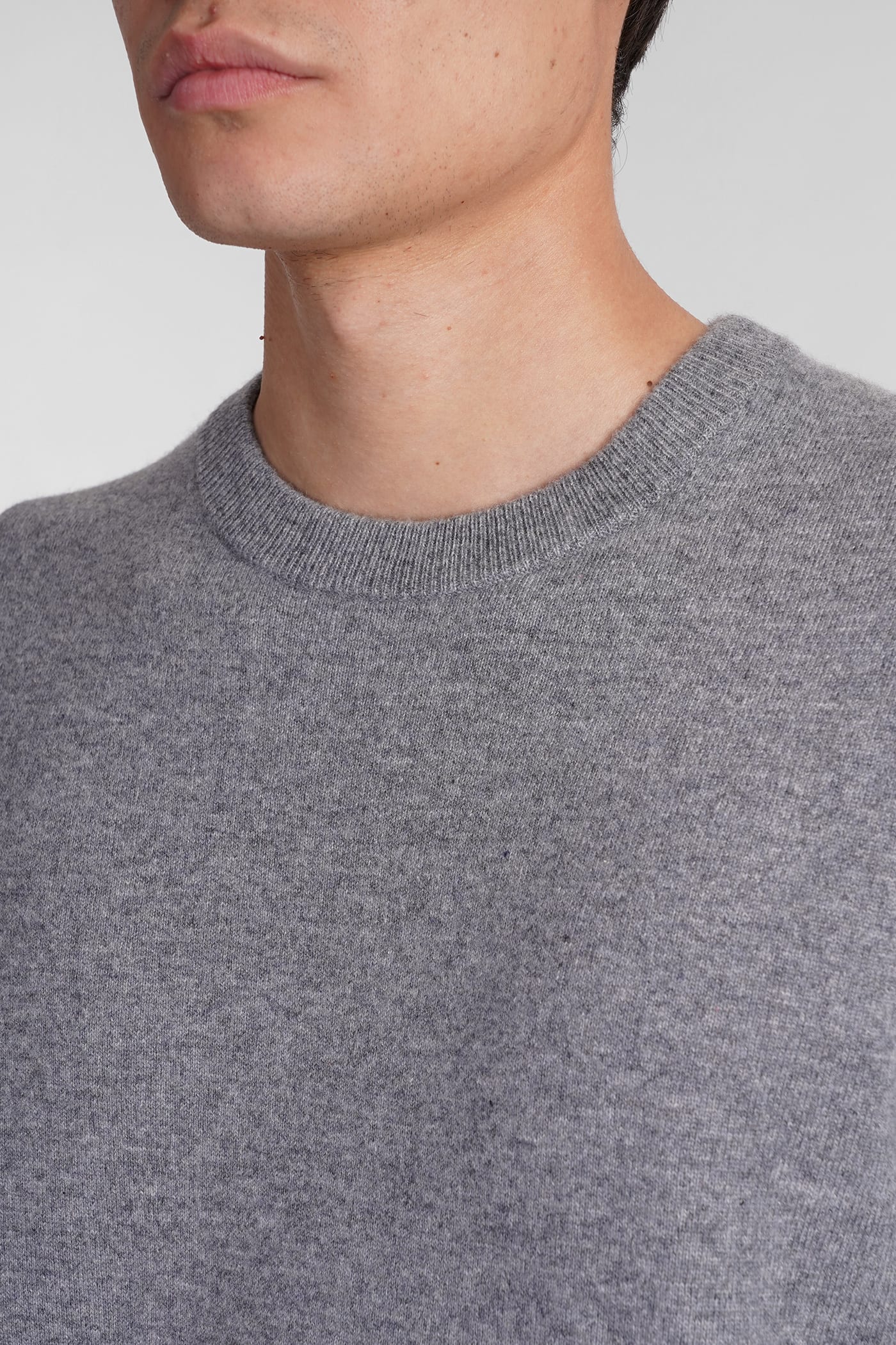 Shop Theory Knitwear In Grey Cashmere