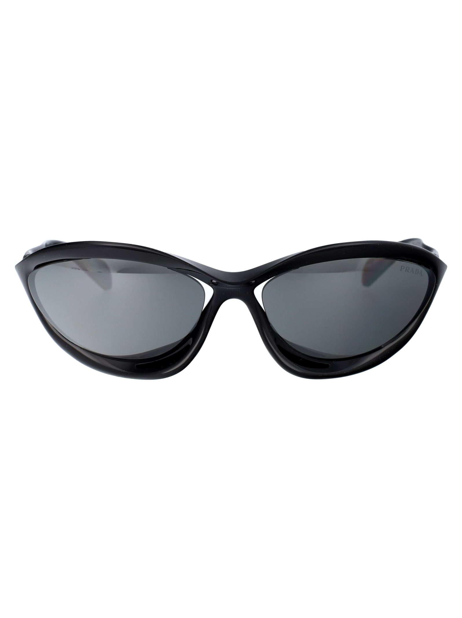 Shop Prada 0pr A26s Sunglasses In 1ab60g Black