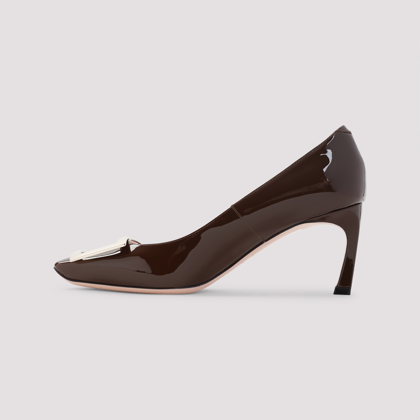 Roger Vivier 70mm Trompette Patent Leather Pumps In Brown