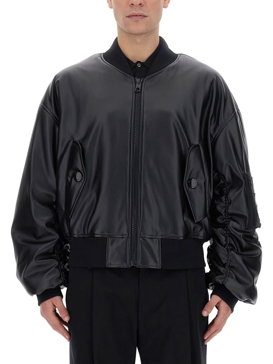 Shop Dolce & Gabbana Jacket With Logo Plaque In Black