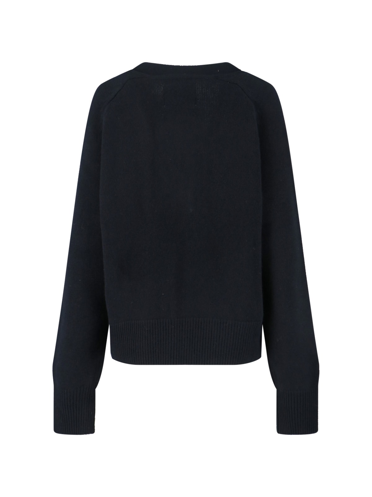 Extreme Cashmere Papilli Pocket Short Cardigan In Blue