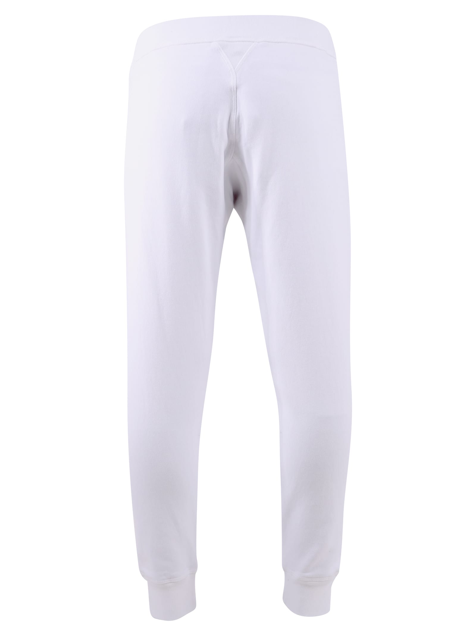 Shop Dsquared2 Printed Cotton Trousers In White