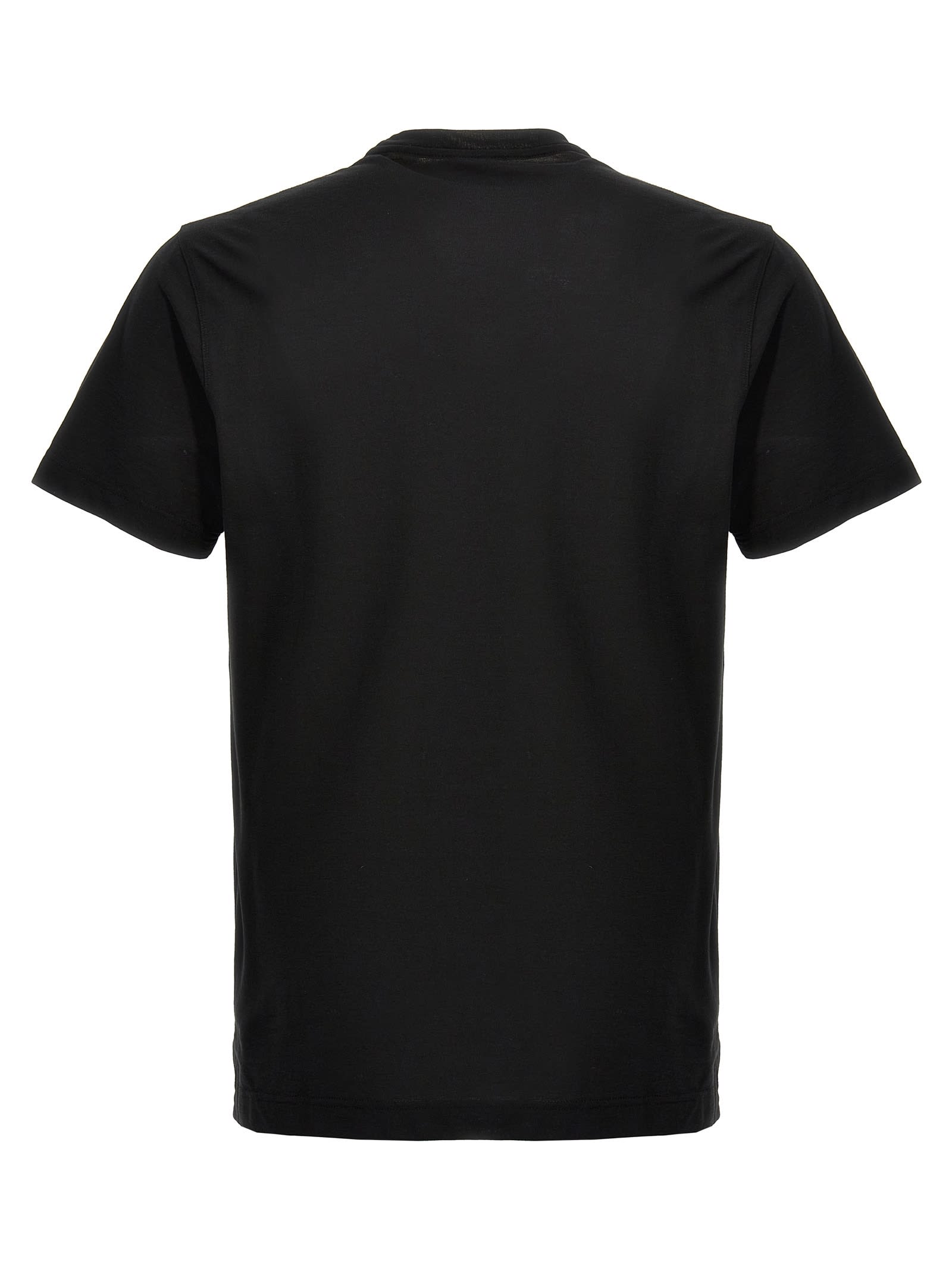 Shop Zanone Ice Cotton T-shirt In Black