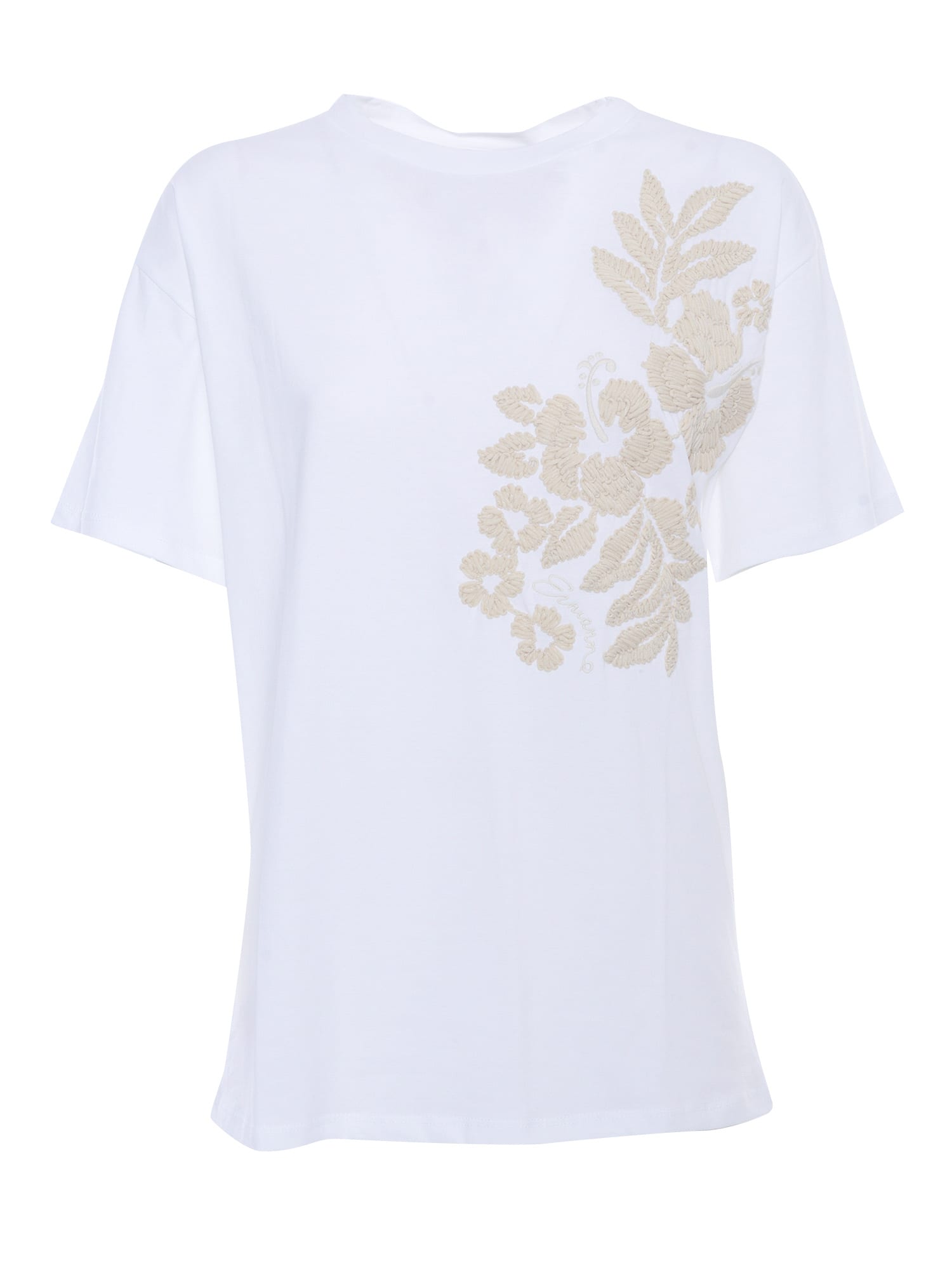 White Emroidery T-shirt