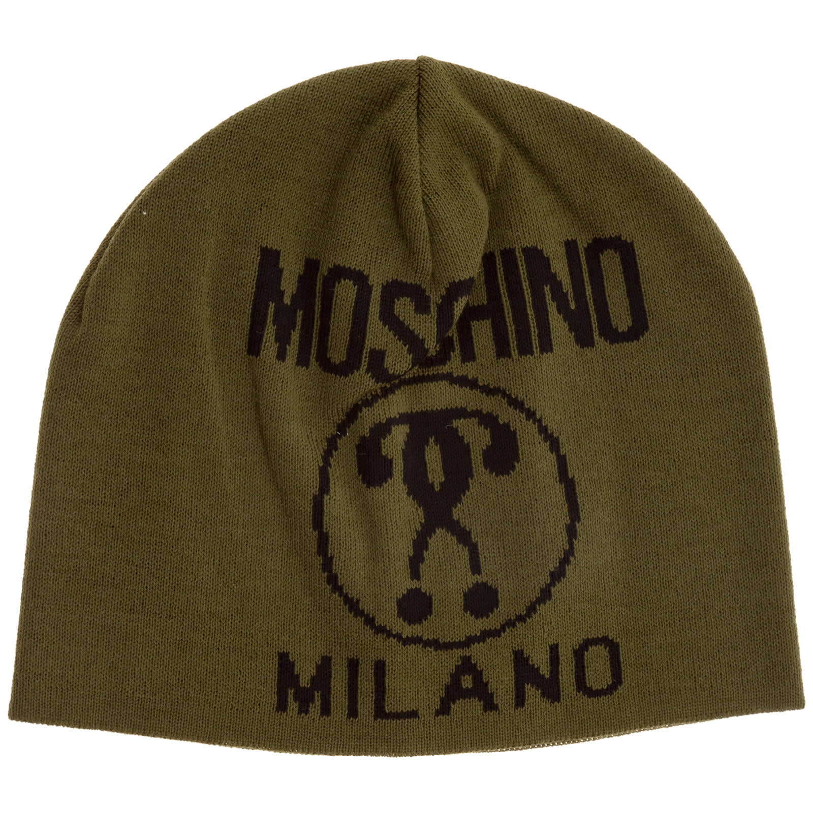 MOSCHINO DOUBLE QUESTION MARK BEANIE,11888706