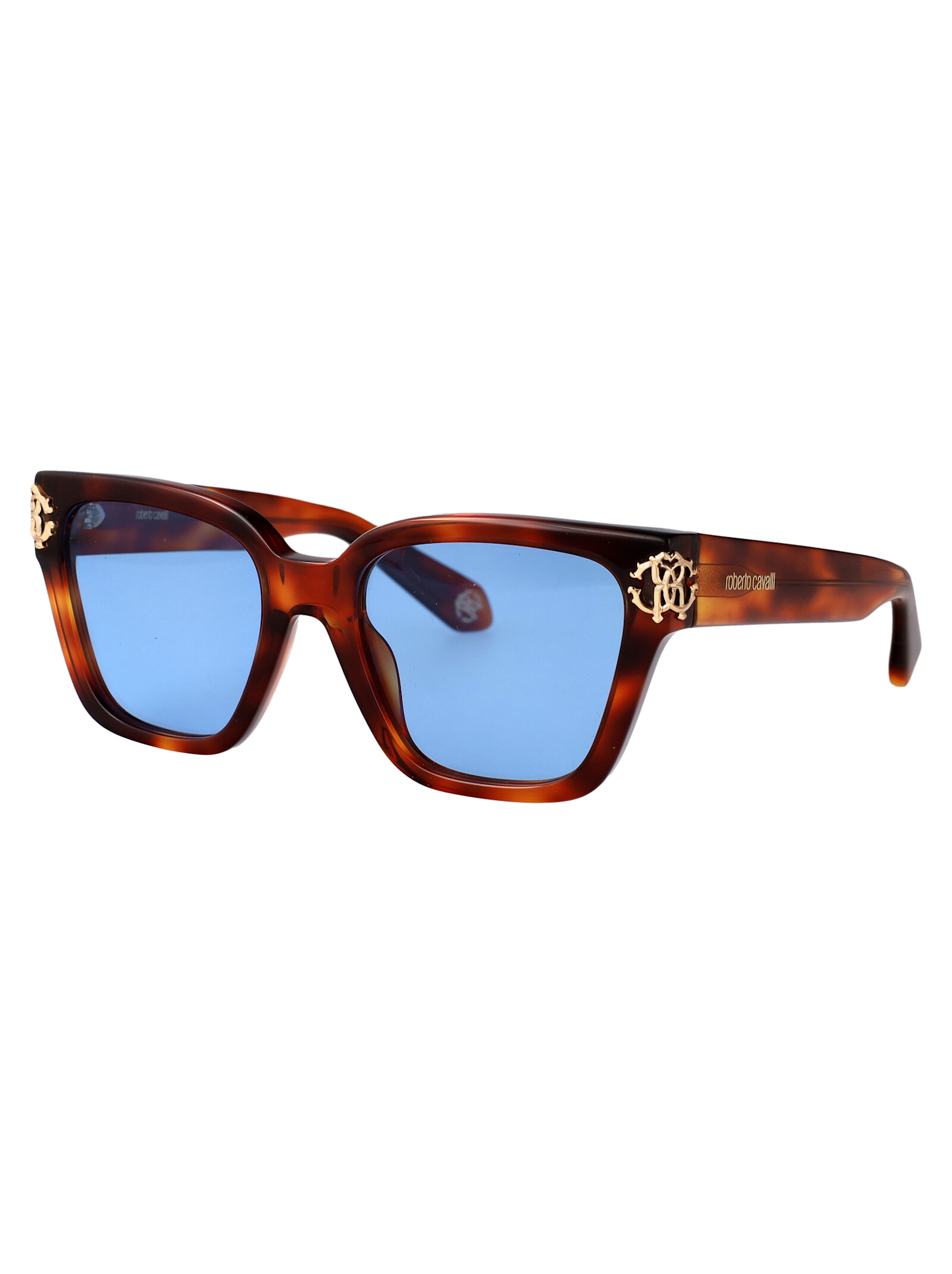 Roberto Cavalli Src066m Sunglasses In Havana Chiara Lucida