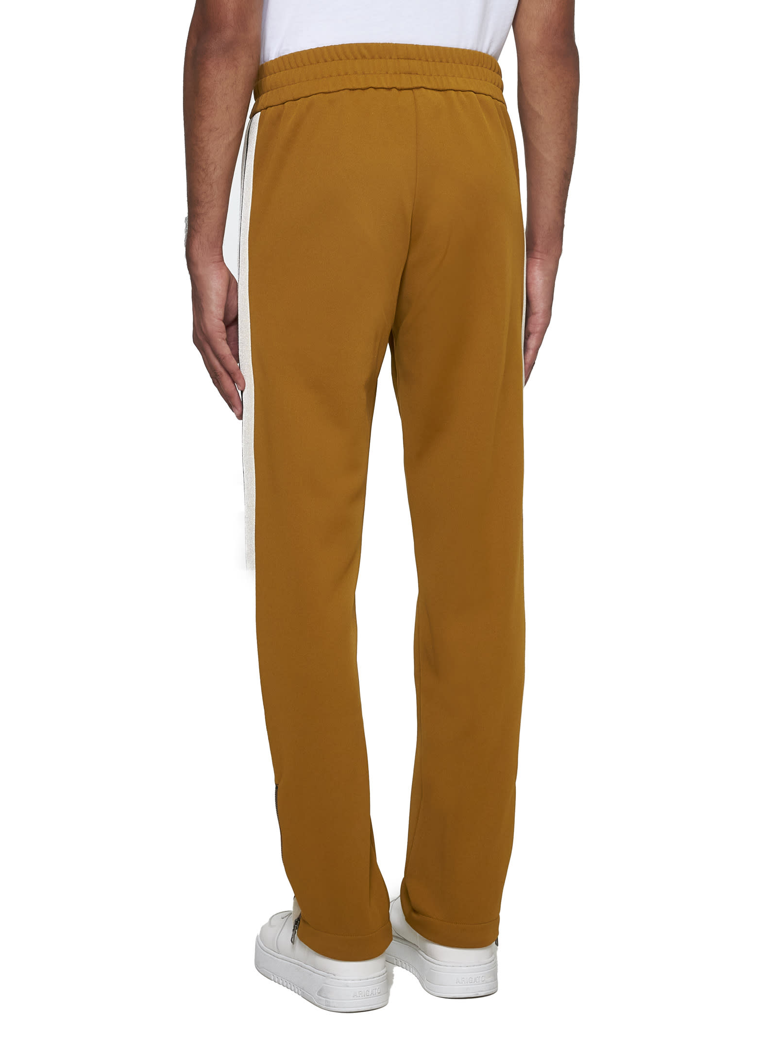 Shop Palm Angels Pants In Golden Brown