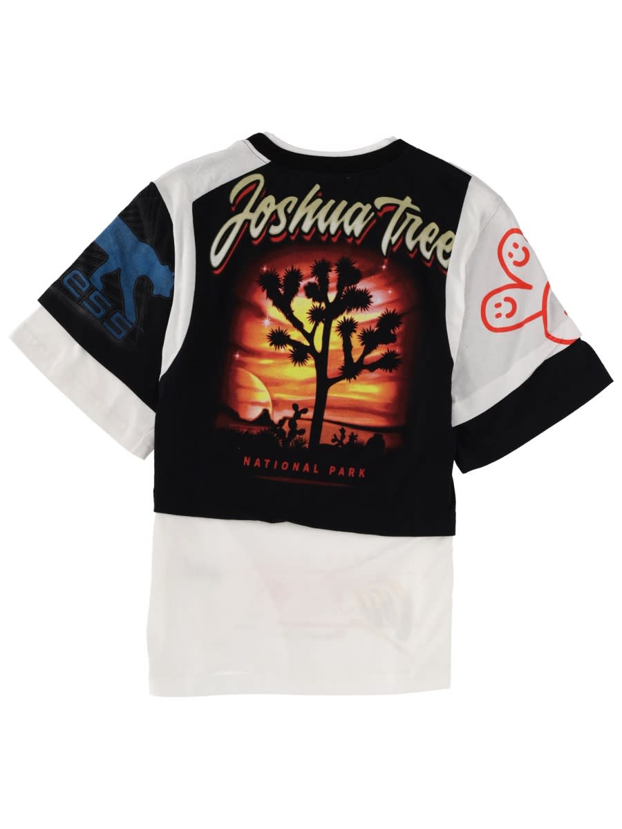 Marine Serre Regenerated Graphic T-shirt In Multi