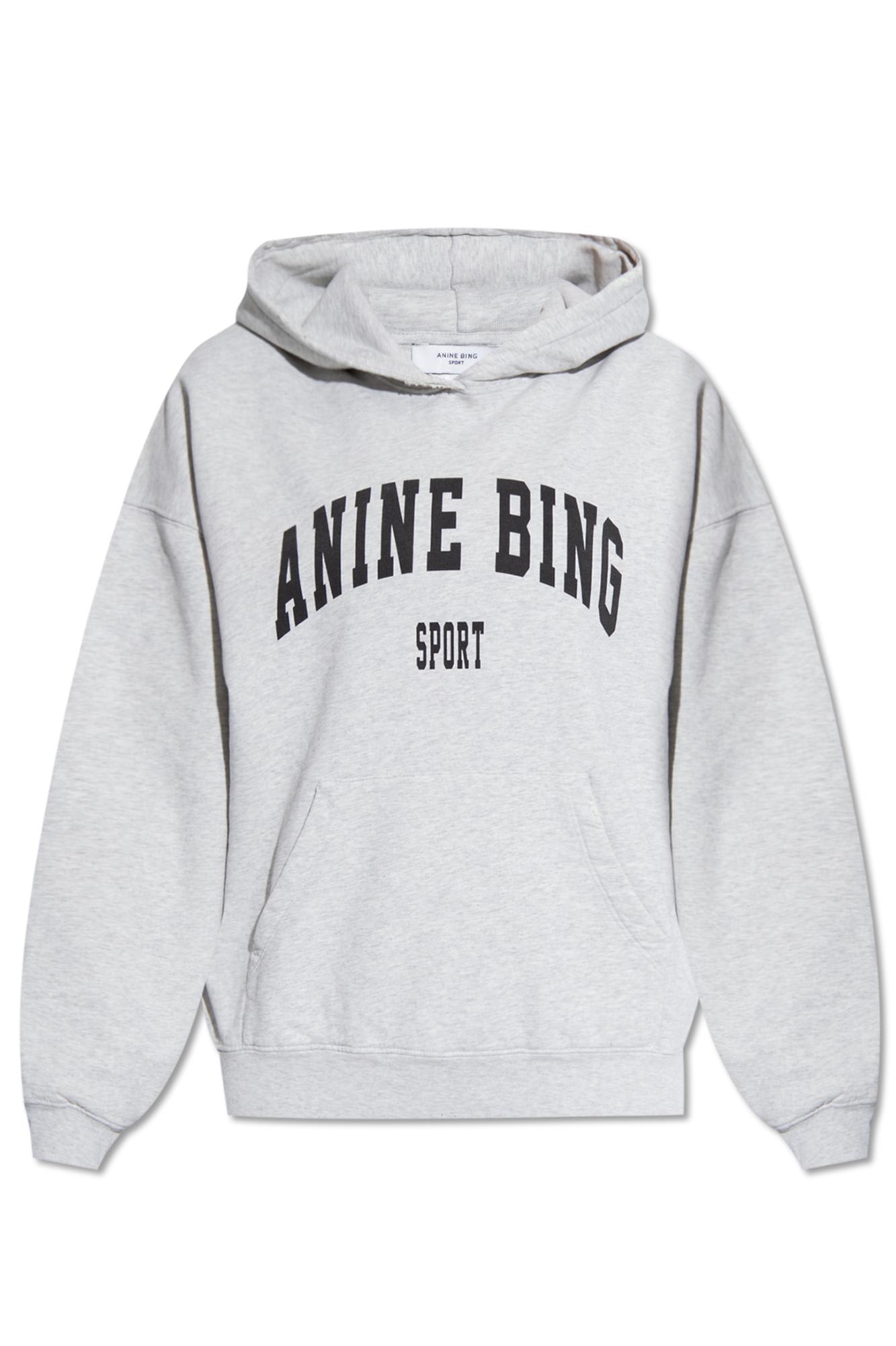 Shop Anine Bing Harvey Hoodie In Grey