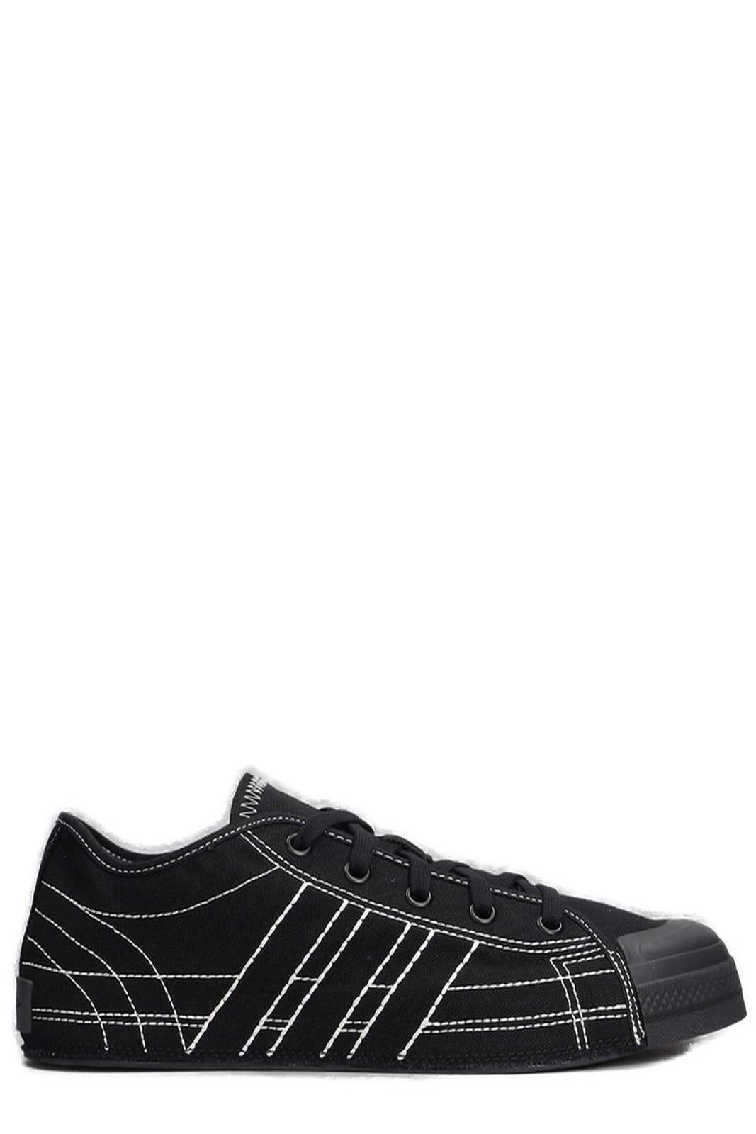 Shop Y-3 Nizza Lace-up Sneakers In Black