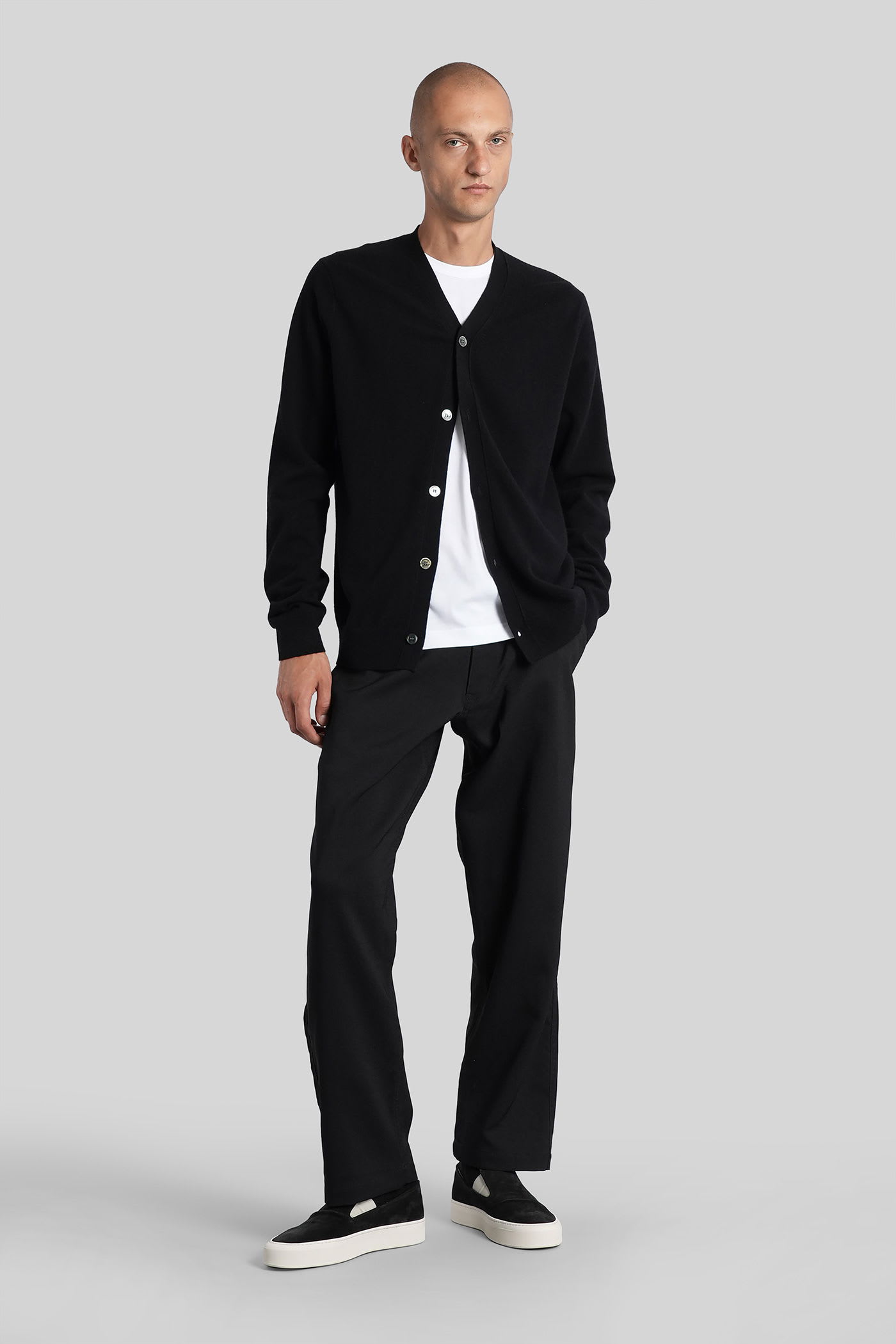 Comme Des Garçons Shirt Comme Des Garcons Shirt Wool Cardigan In Black