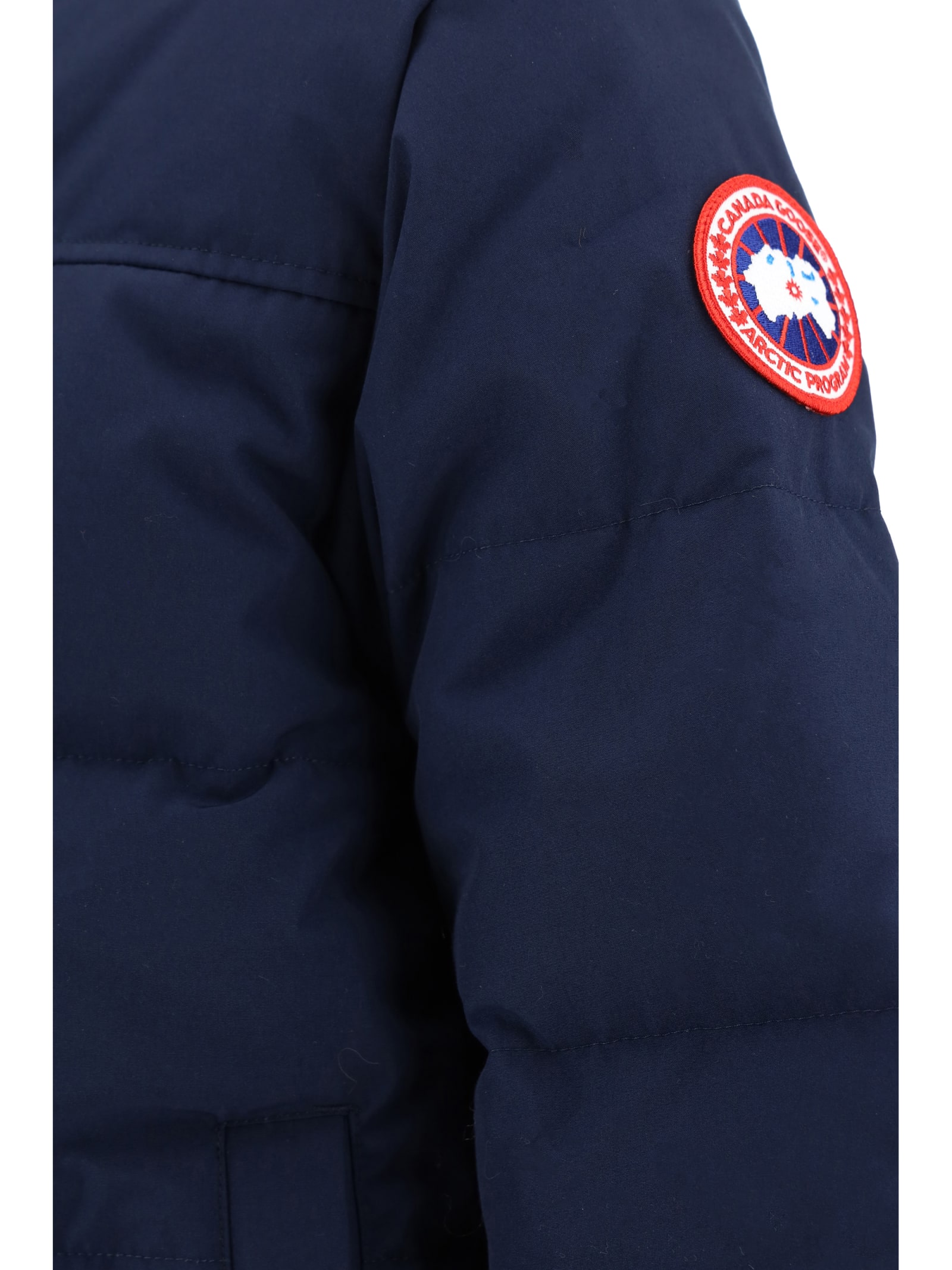 Shop Canada Goose Macmillan Parka Jacket In Blue