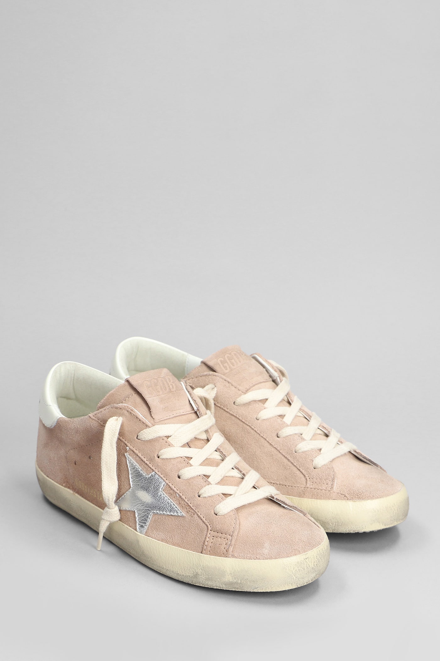 Shop Golden Goose Superstar Sneakers In Rose-pink Suede