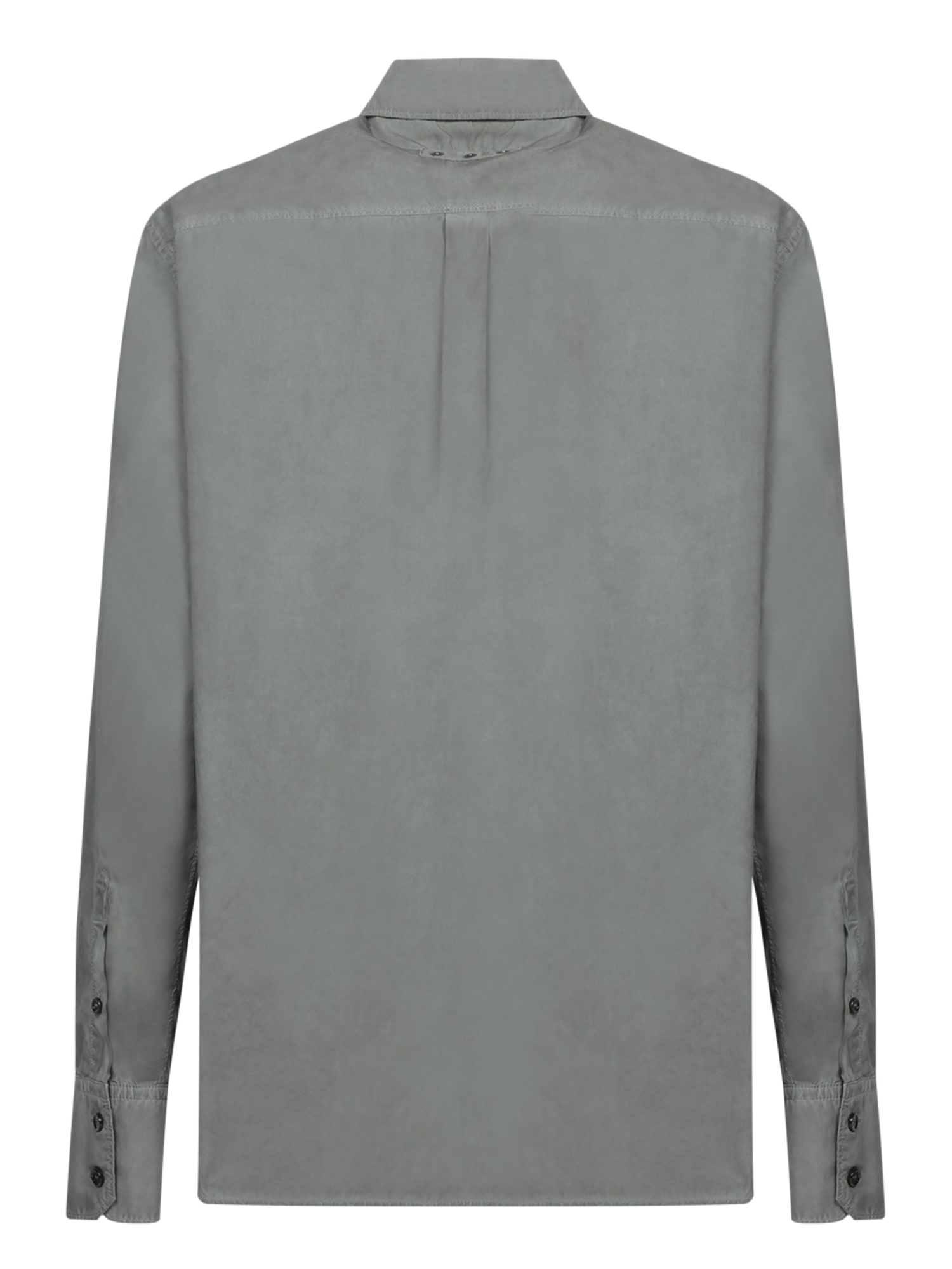 Shop Dolce & Gabbana Garment Dyed Grey Shirt