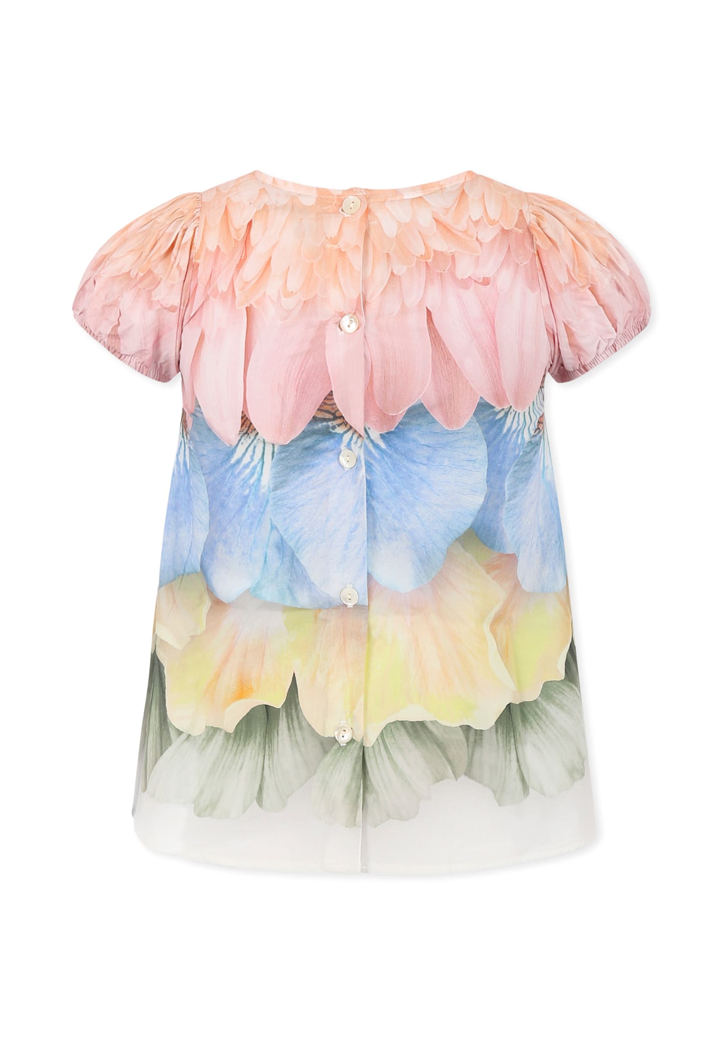 Molo Multicolor Dress For Baby Girl In Multicolor