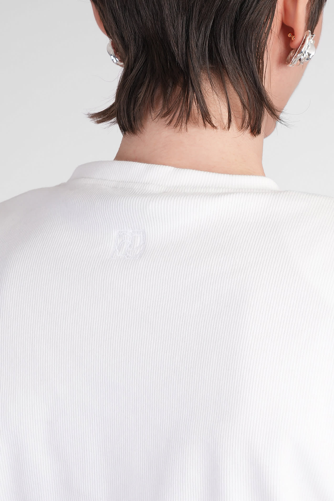 Magda Butrym Tshirt 02 Topwear In Beige Cellulose In White