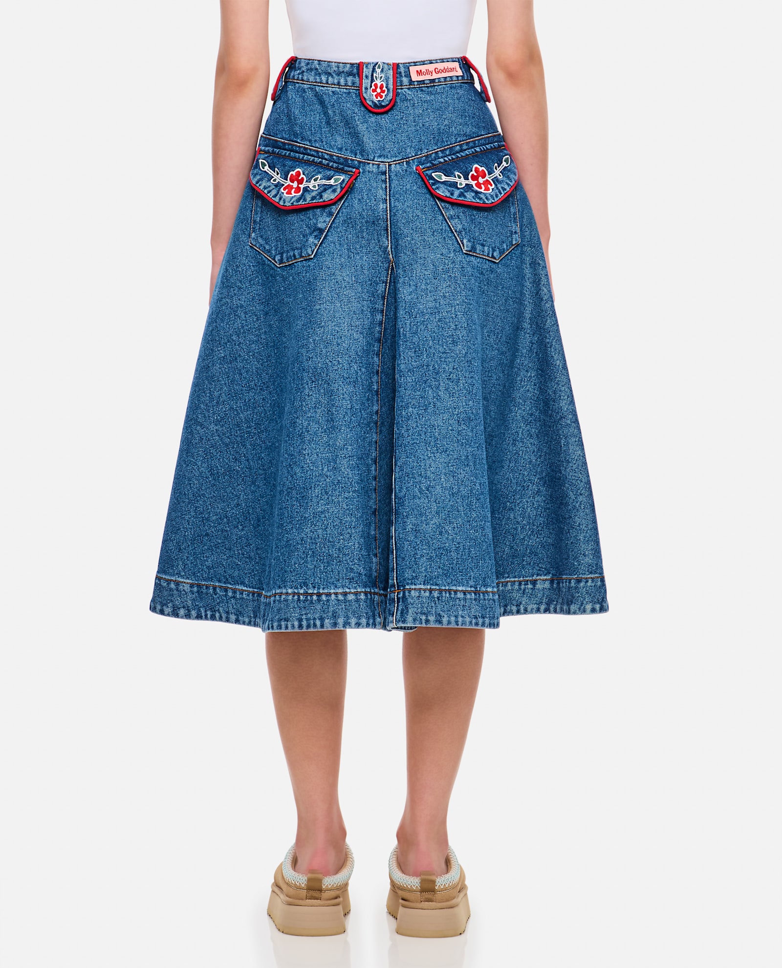 Molly Goddard Skirt Woman Color Blue In Blue