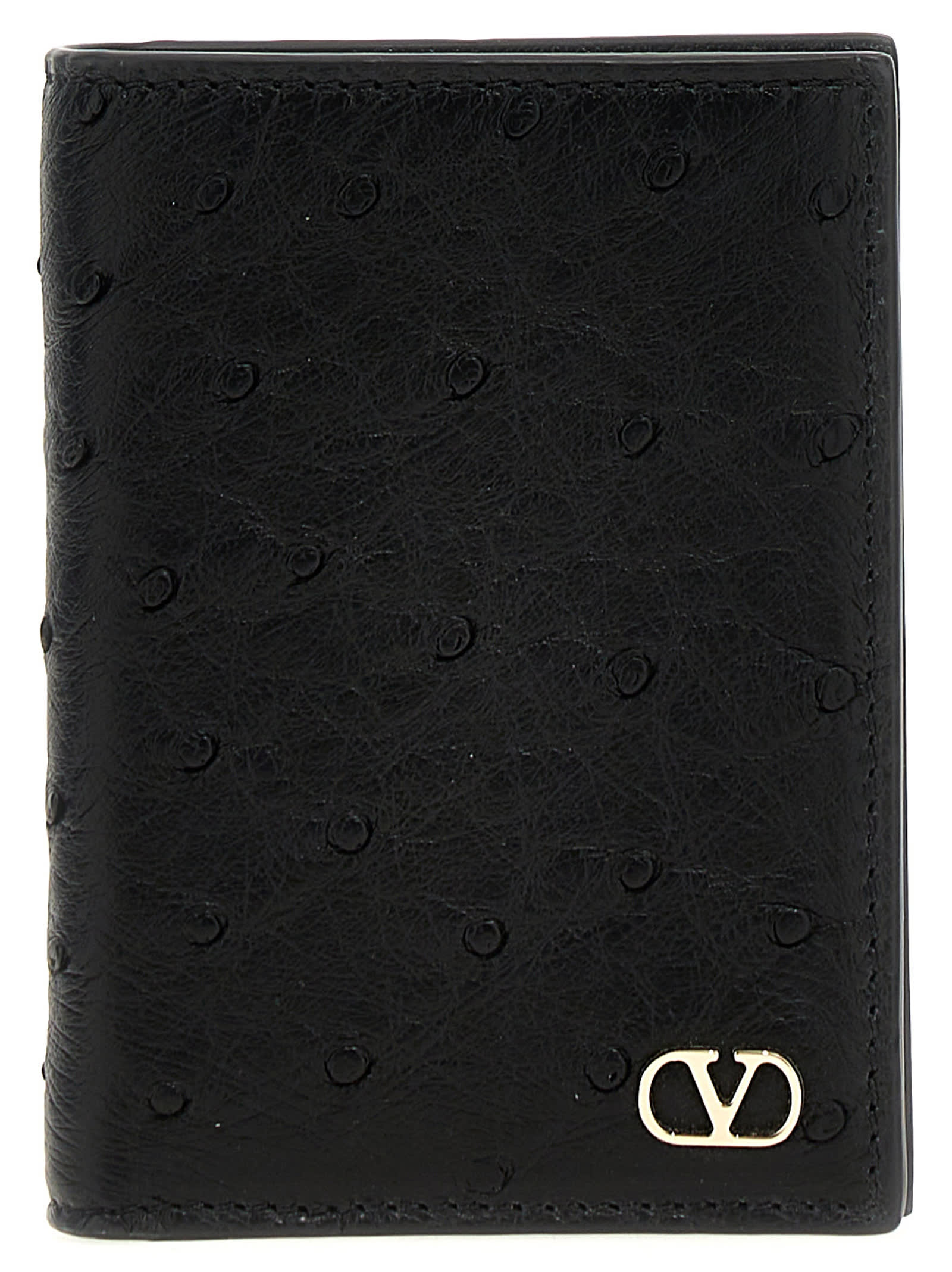 Valentino Garavani Vlogo Cardholder In Black