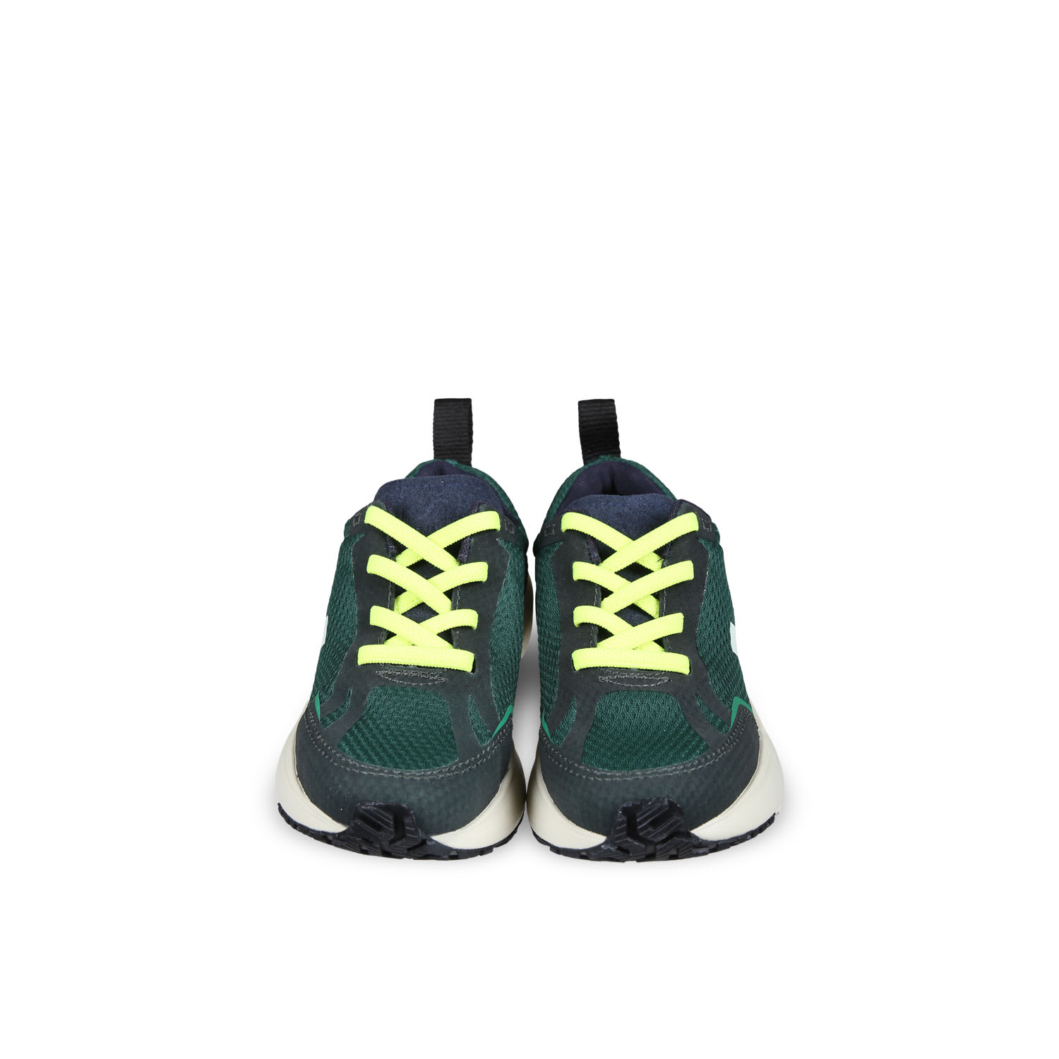 Veja Green Sneakers For Boy With Logo In Green