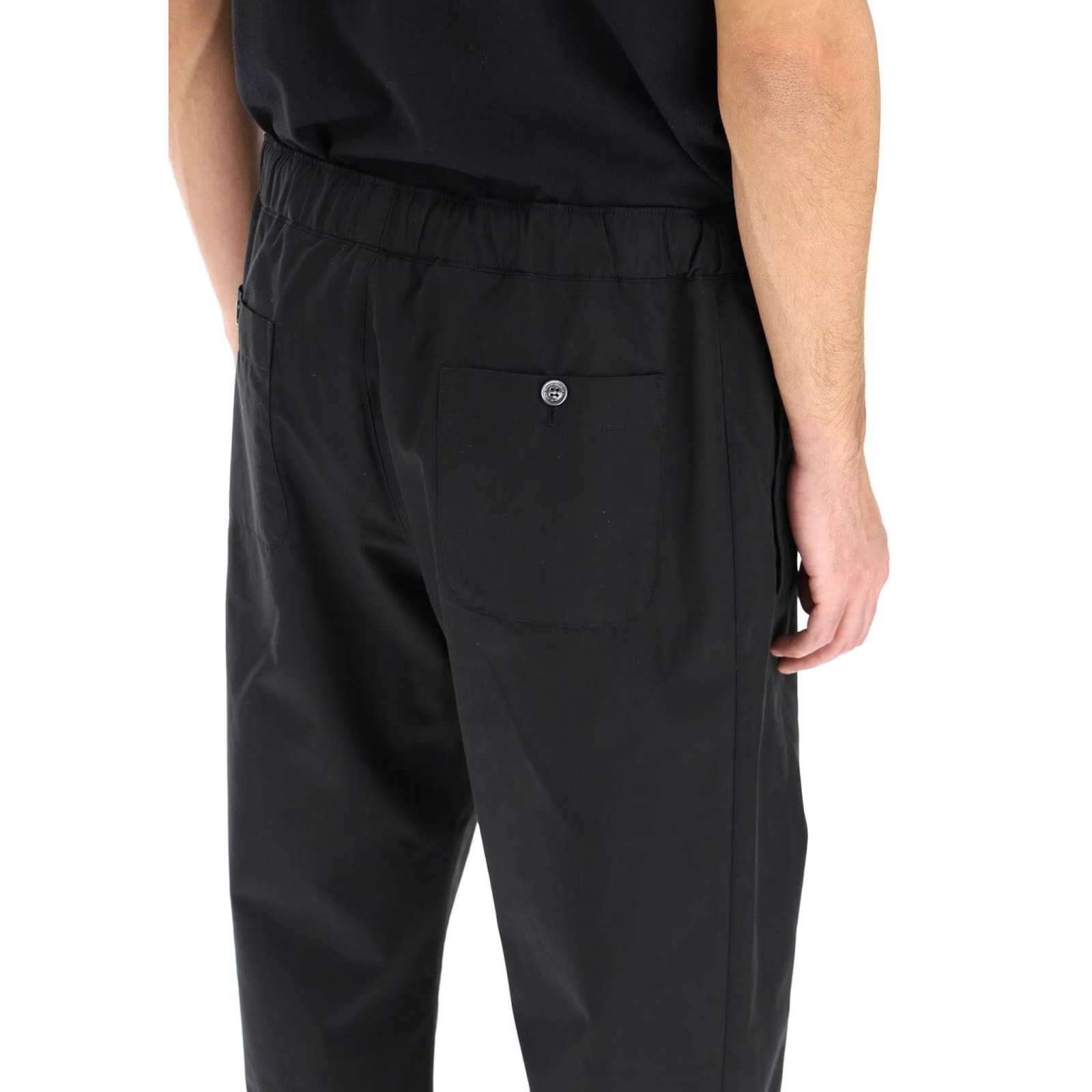 Shop Alexander Mcqueen Cotton Trousers In Black