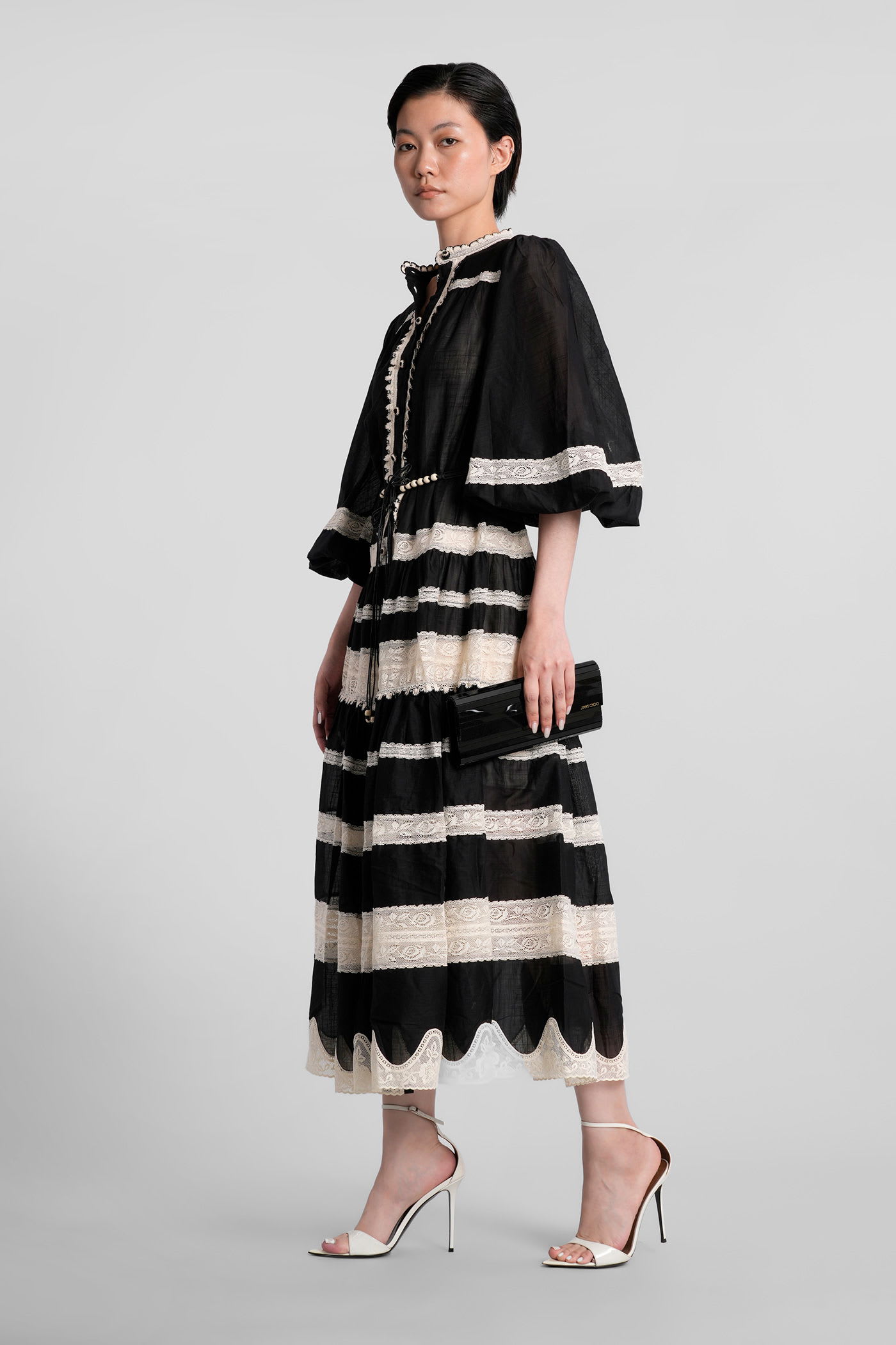 Zimmermann Rhiannon Billow Maxi Dress In Black