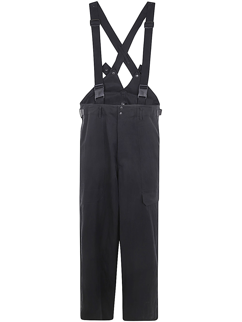 Shop Y-3 Suspender Pants In Black