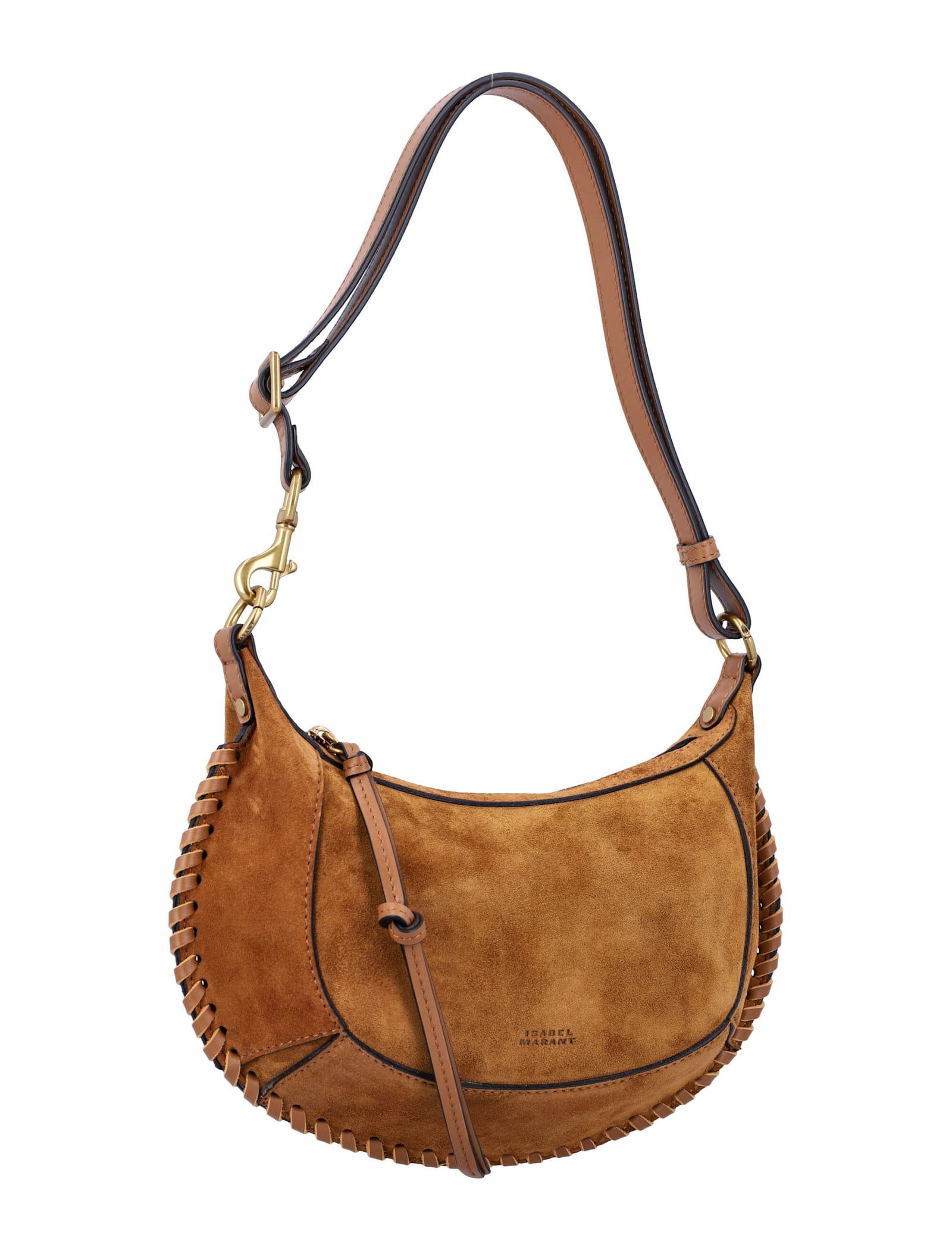 Isabel Marant Oskan Moon Bag In Cognac