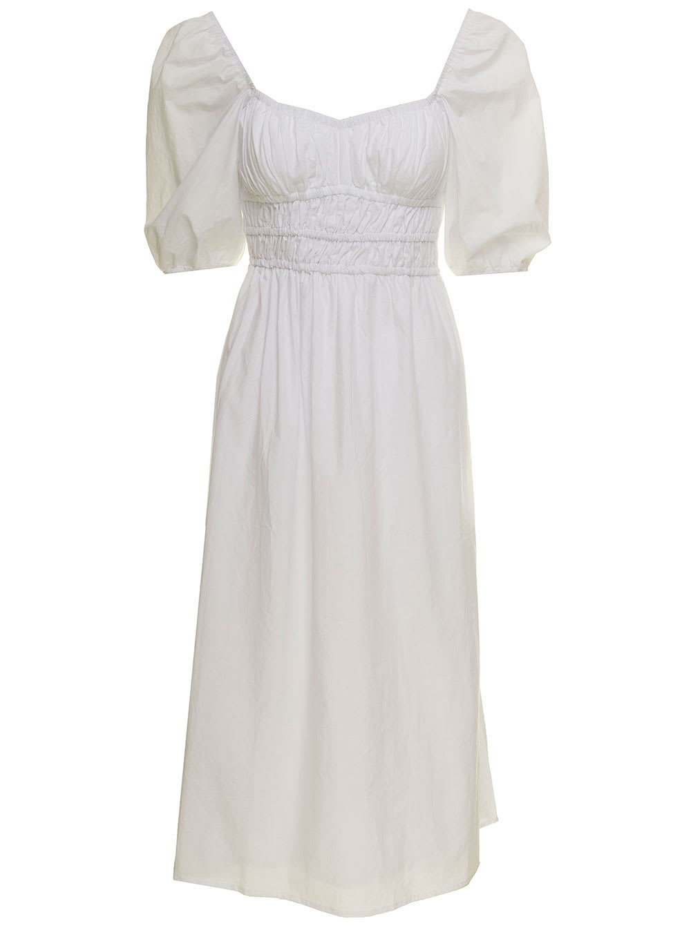 Faithfull The Brand Womans Harmonita White Cotton Dress