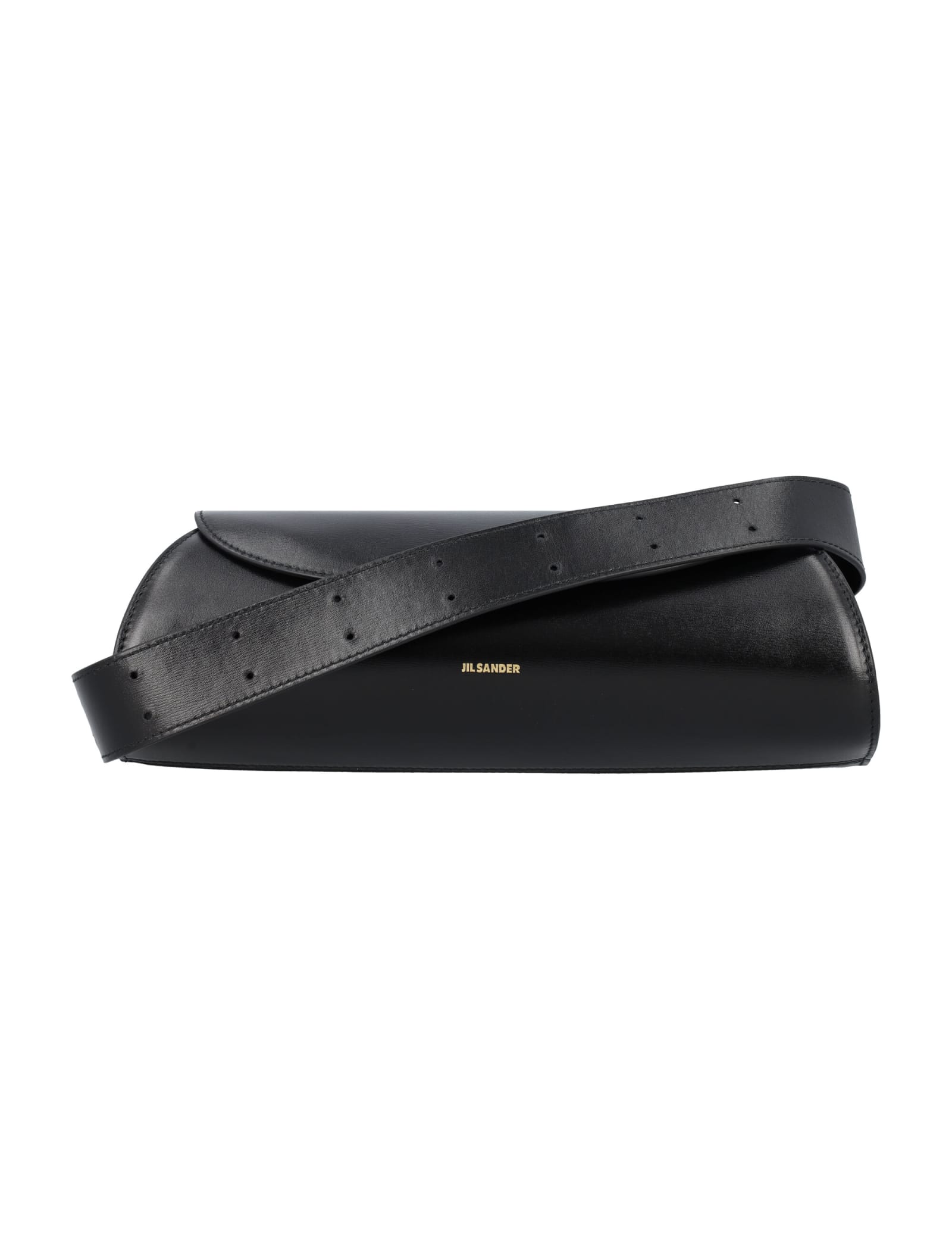 Shop Jil Sander Cannolo Small Bag In Black