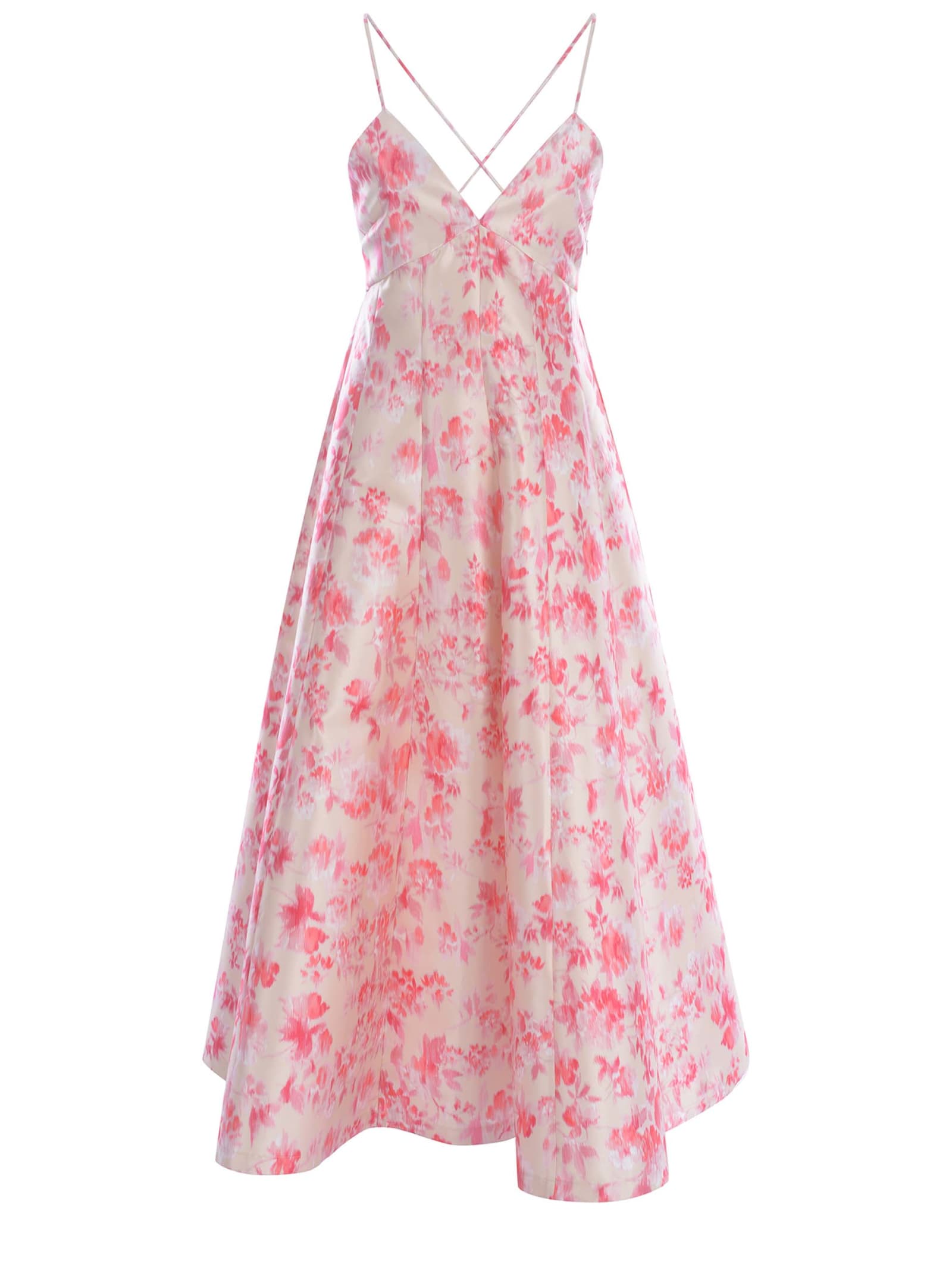 Shop Philosophy Di Lorenzo Serafini Dress Philosophy Flower Made In Radzmir In Avorio